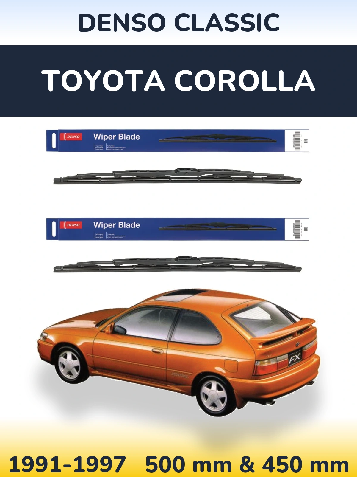 Torkarblad Denso Classic för Toyota Corolla
