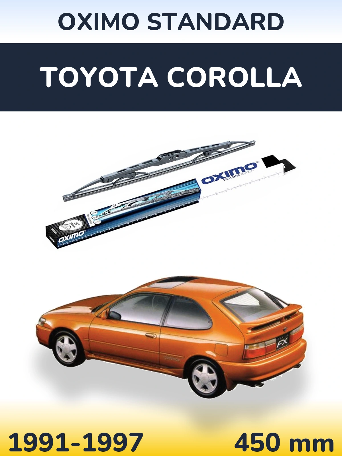 Torkarblad Oximo Standard för Toyota Corolla