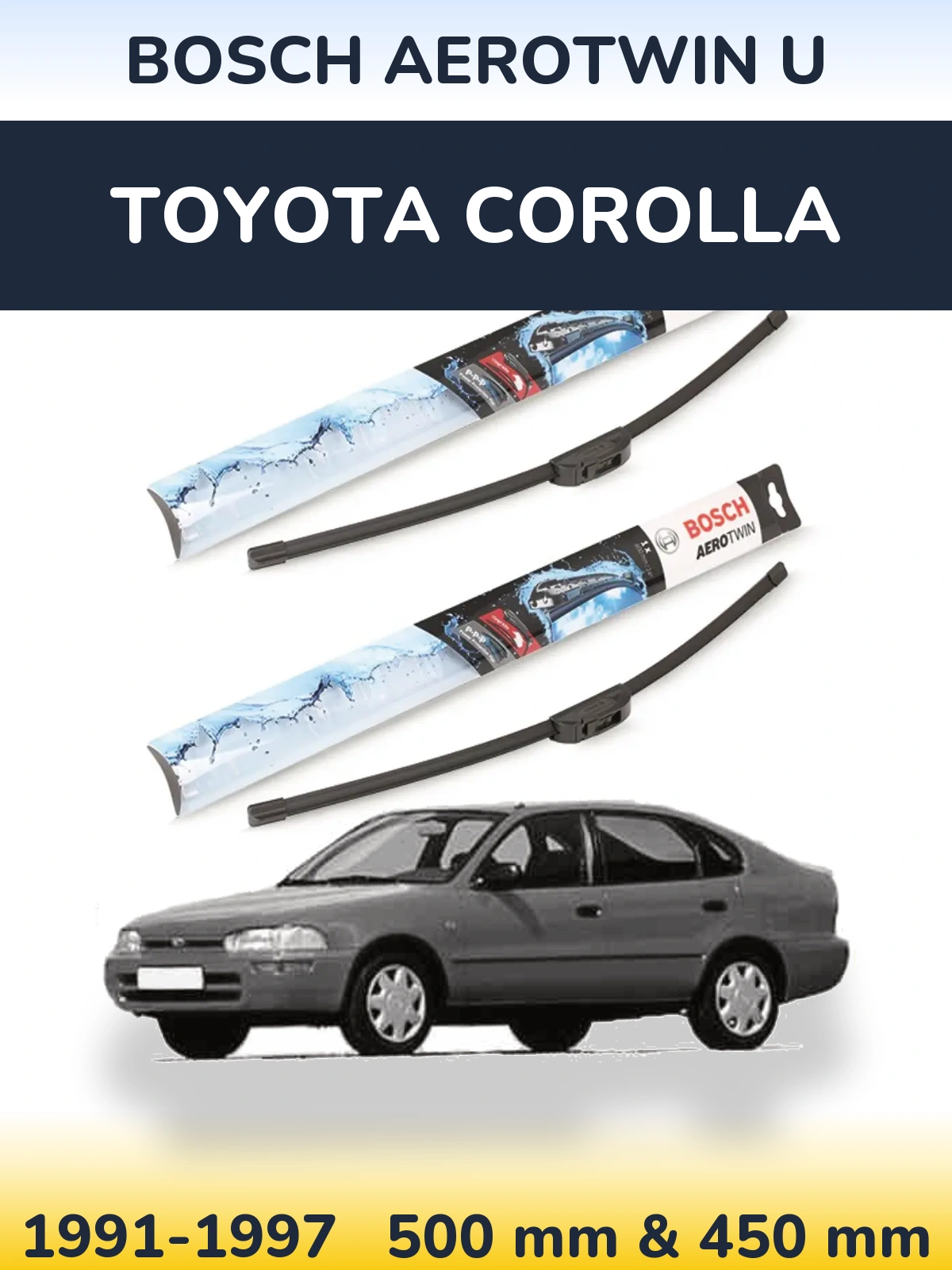 Torkarblad BOSCH AeroTwin U för Toyota Corolla