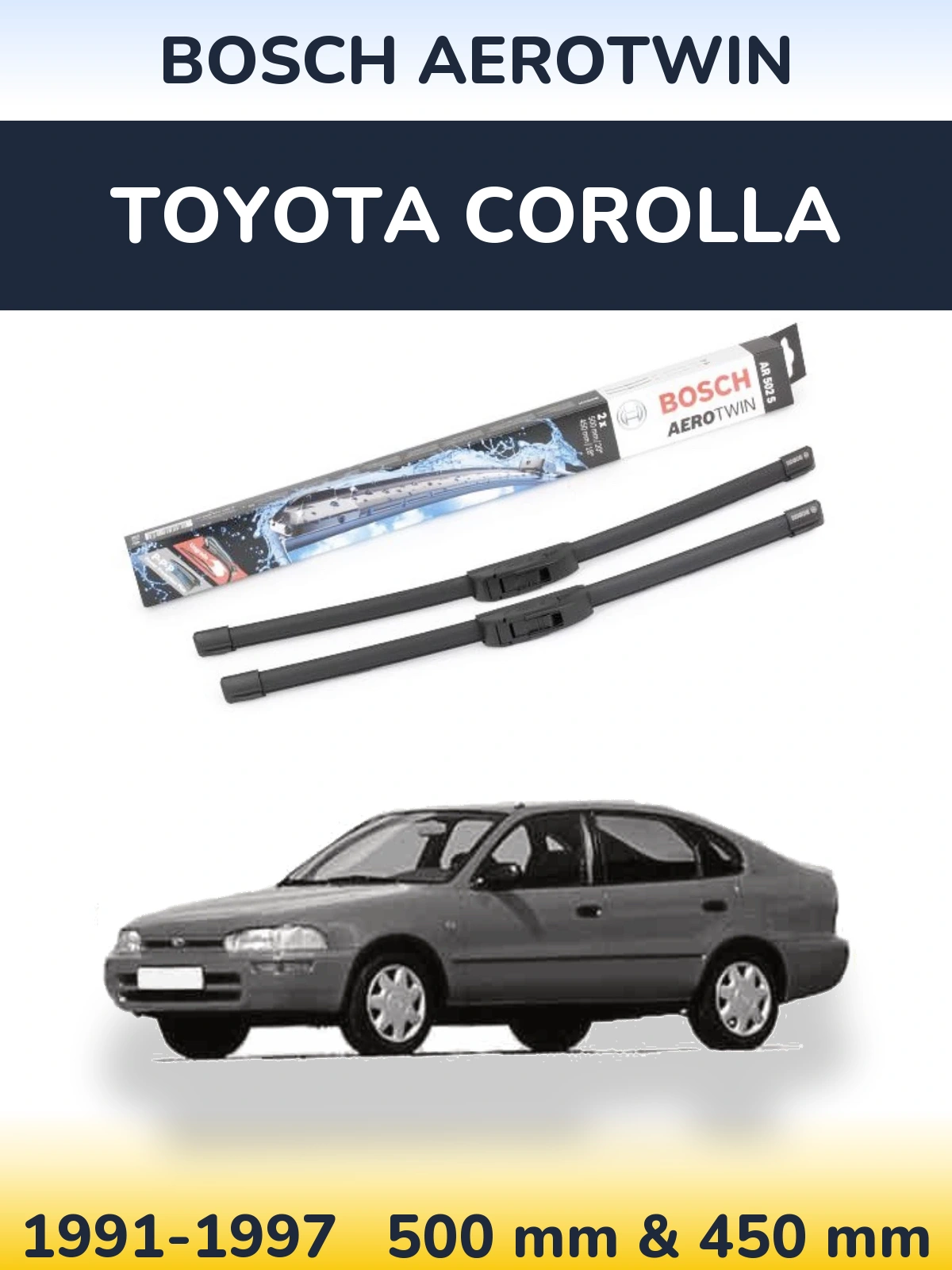 Torkarblad BOSCH AeroTwin för Toyota Corolla