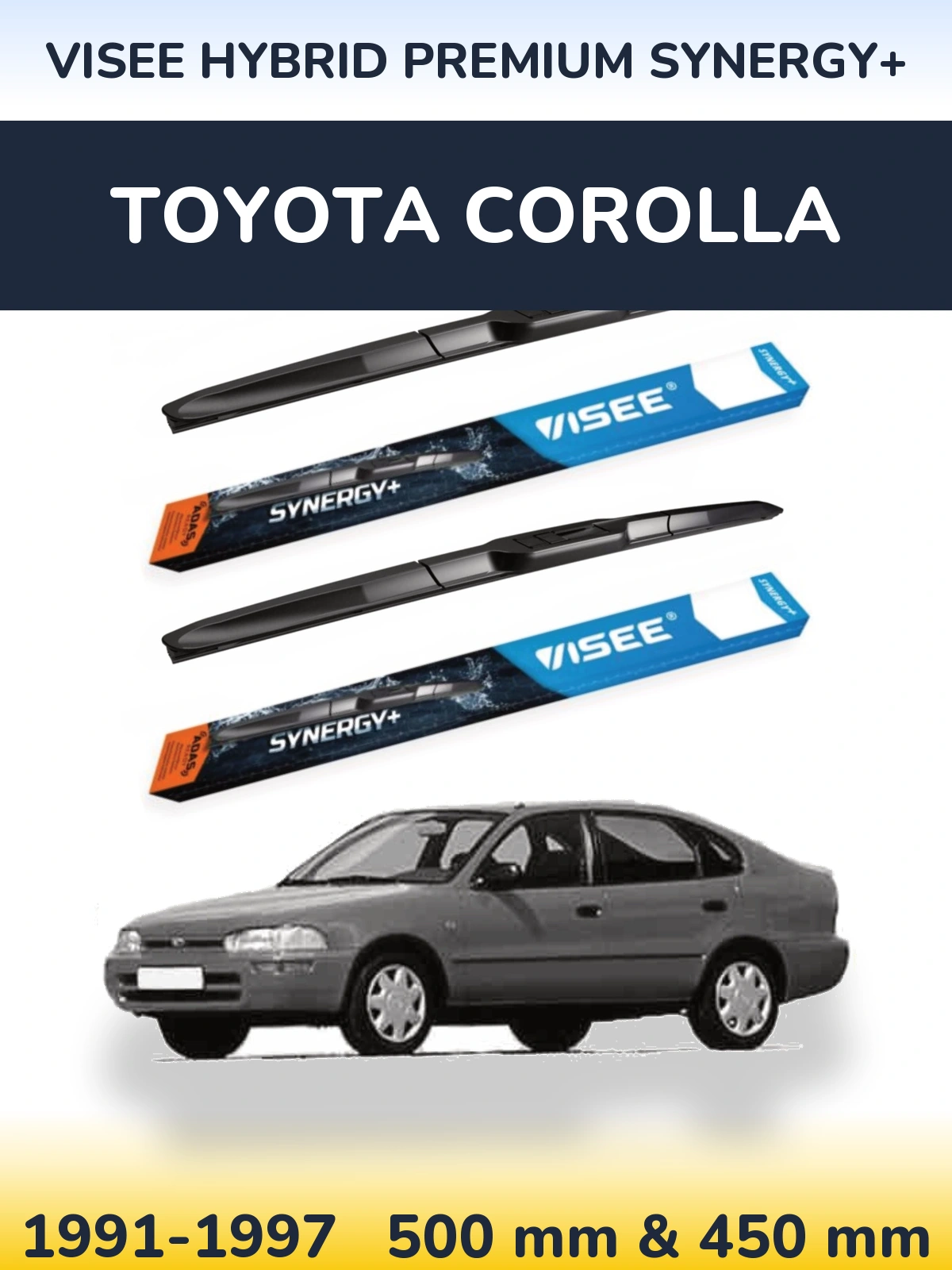 Torkarblad VISEE HYBRID PREMIUM SYNERGY+ för Toyota Corolla
