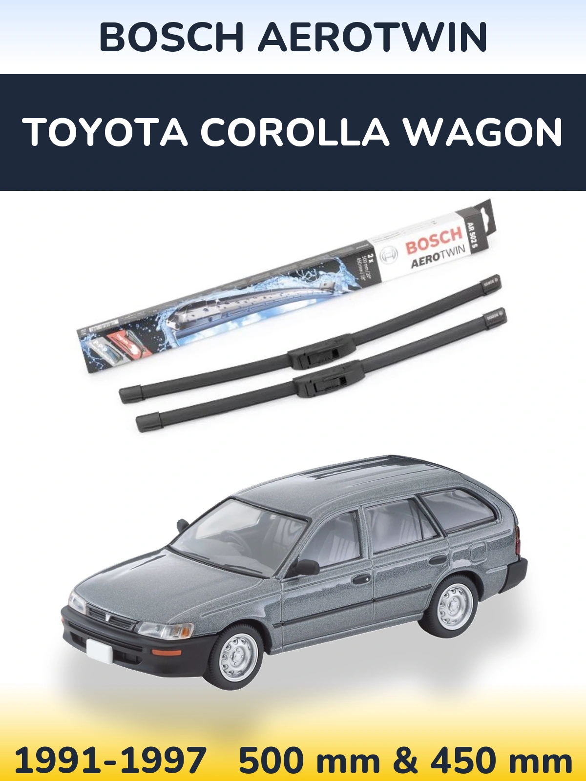 Torkarblad BOSCH AeroTwin för Toyota Corolla Wagon