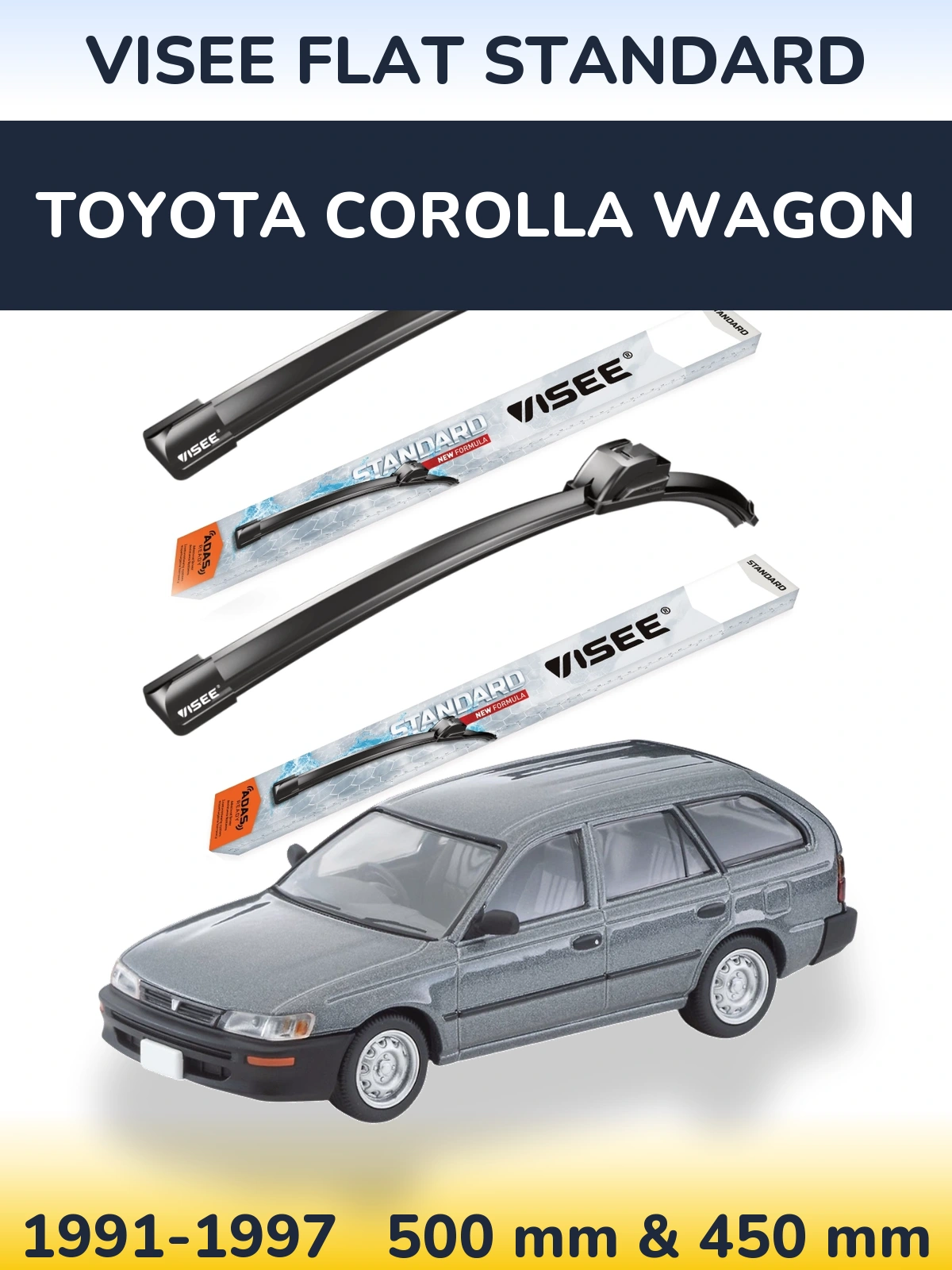 Torkarblad VISEE FLAT STANDARD för Toyota Corolla Wagon