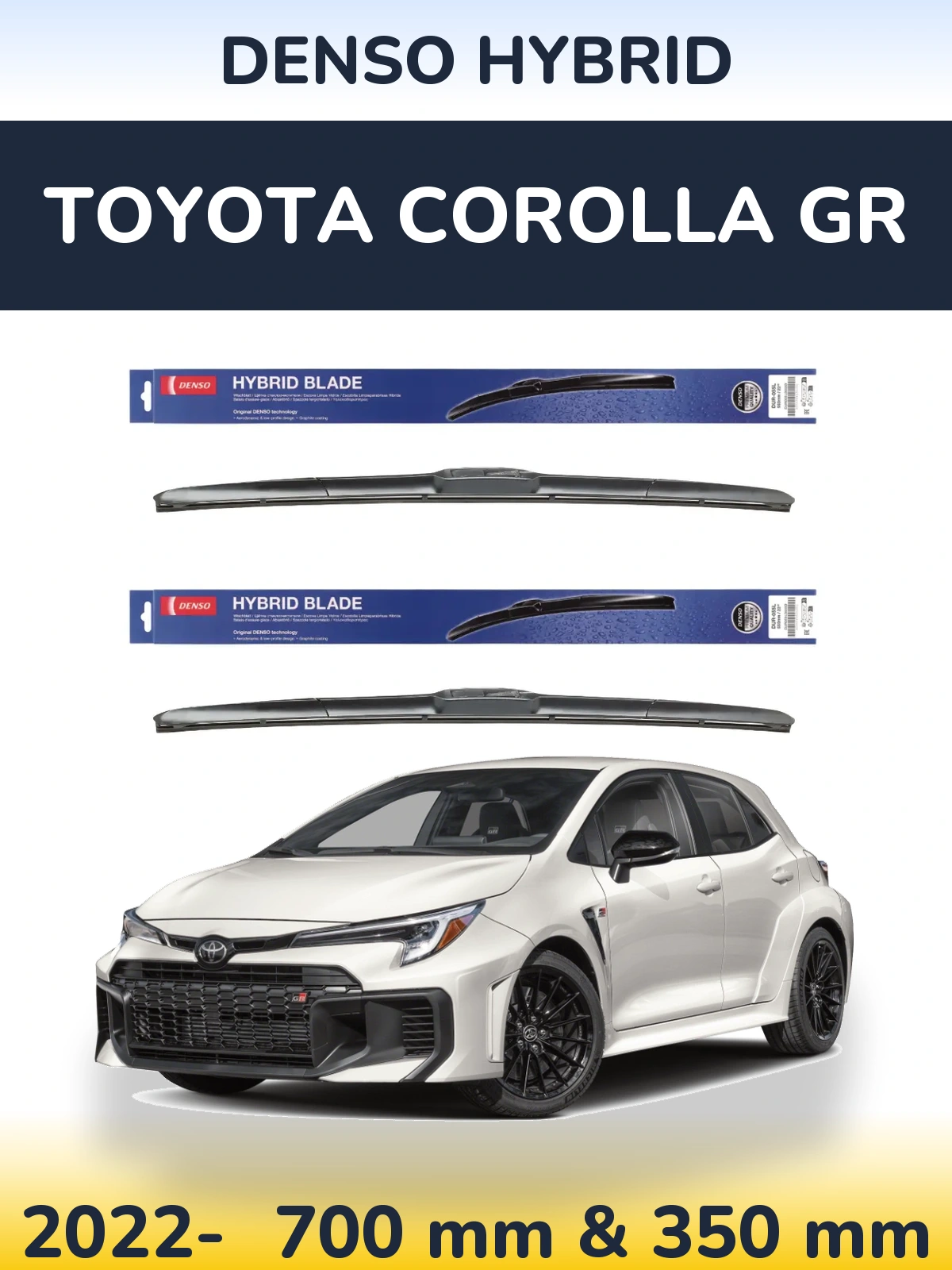Torkarblad Denso Hybrid för Toyota Corolla GR