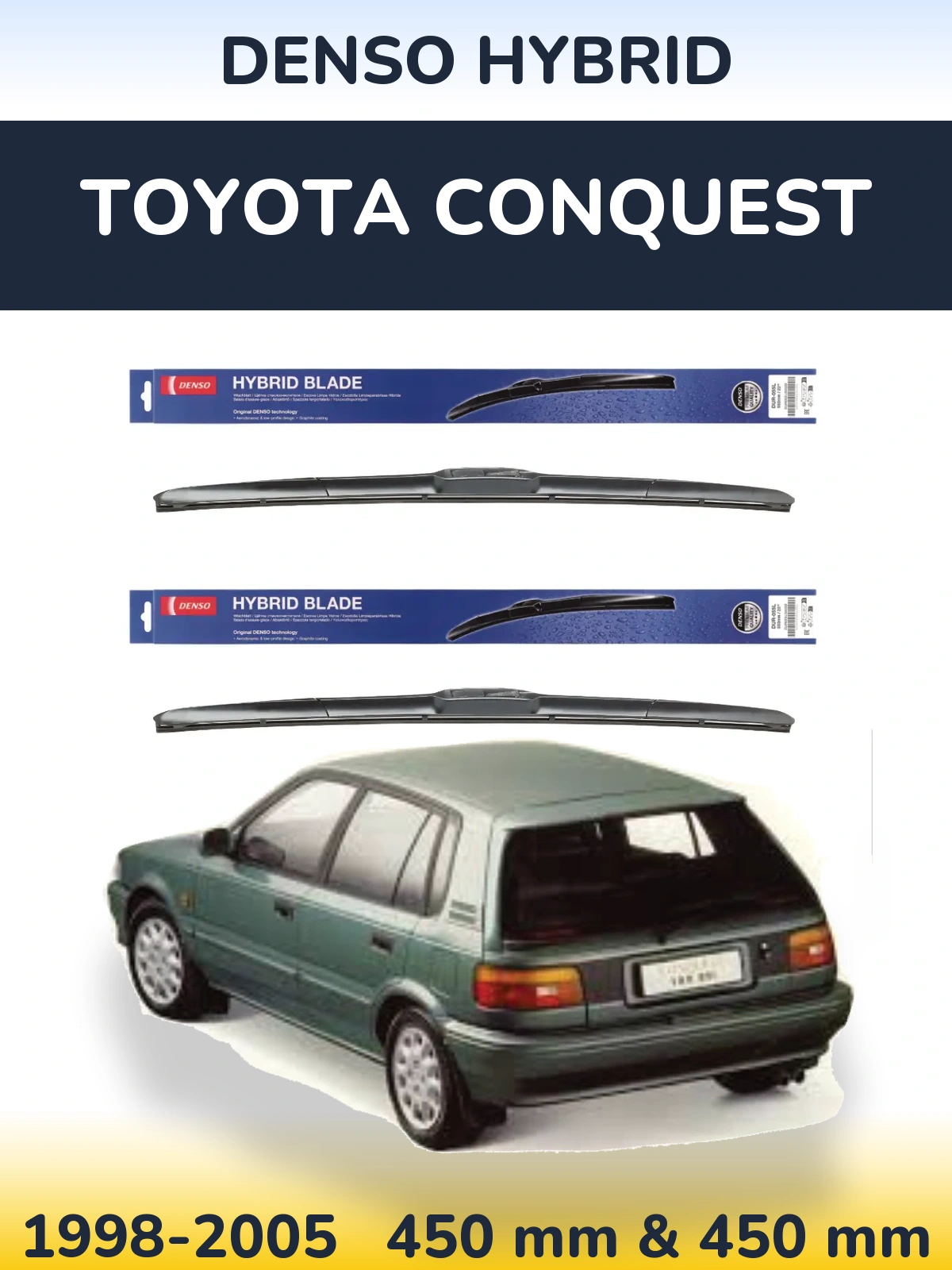 Torkarblad Denso Hybrid för Toyota Conquest