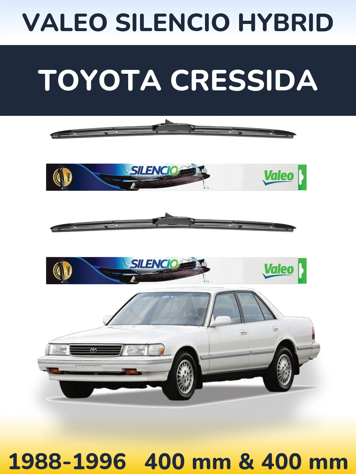 Torkarblad Valeo Silencio Hybrid för Toyota Cressida