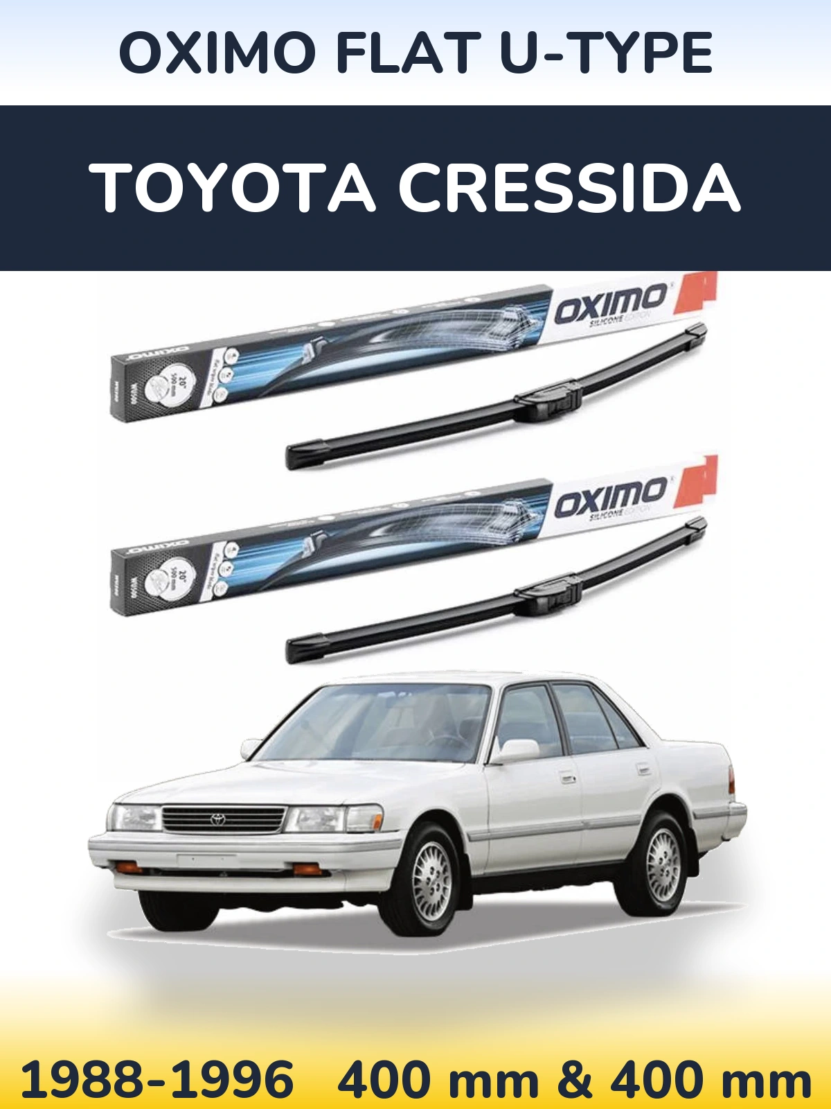 Torkarblad Oximo Flat U-type för Toyota Cressida