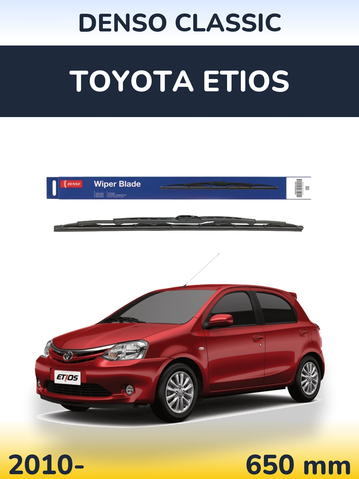 Torkarblad Denso Classic för Toyota Etios