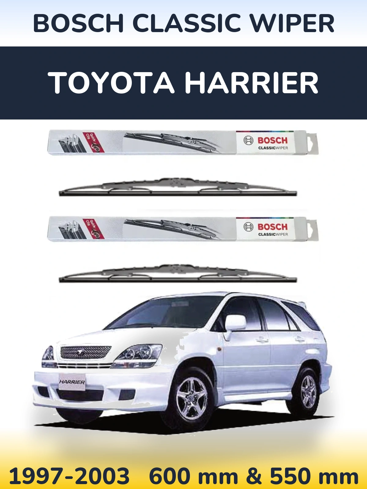 Torkarblad BOSCH Classic Wiper för Toyota Harrier