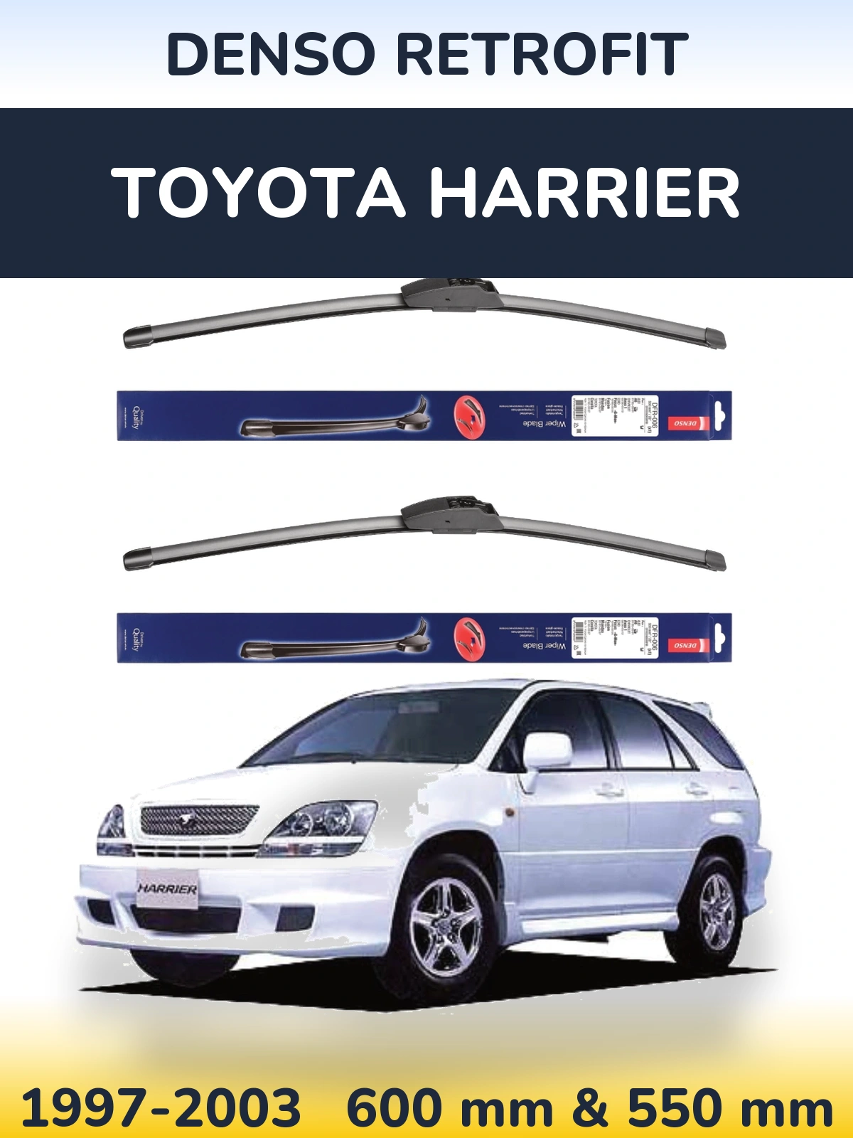 Torkarblad Denso Retrofit för Toyota Harrier