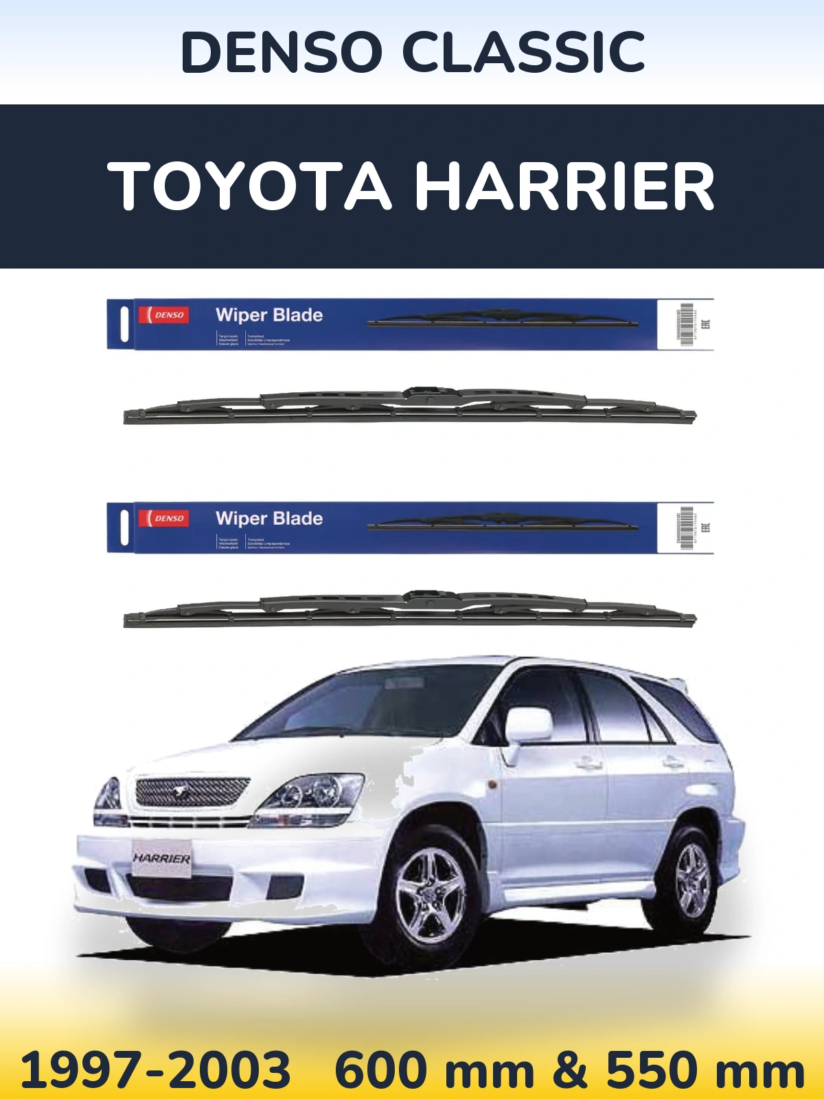 Torkarblad Denso Classic för Toyota Harrier