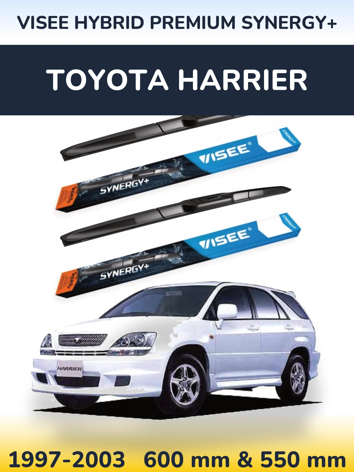 Torkarblad VISEE HYBRID PREMIUM SYNERGY+ för Toyota Harrier
