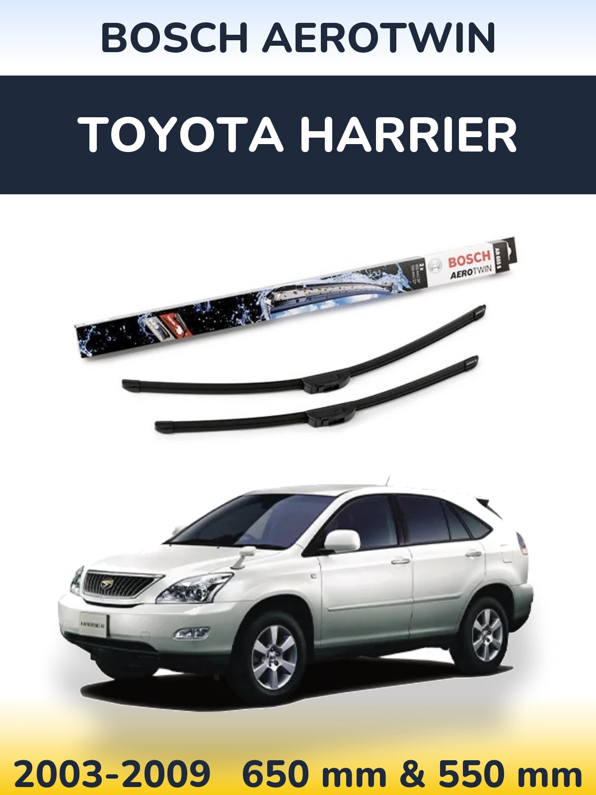 Torkarblad BOSCH AeroTwin för Toyota Harrier