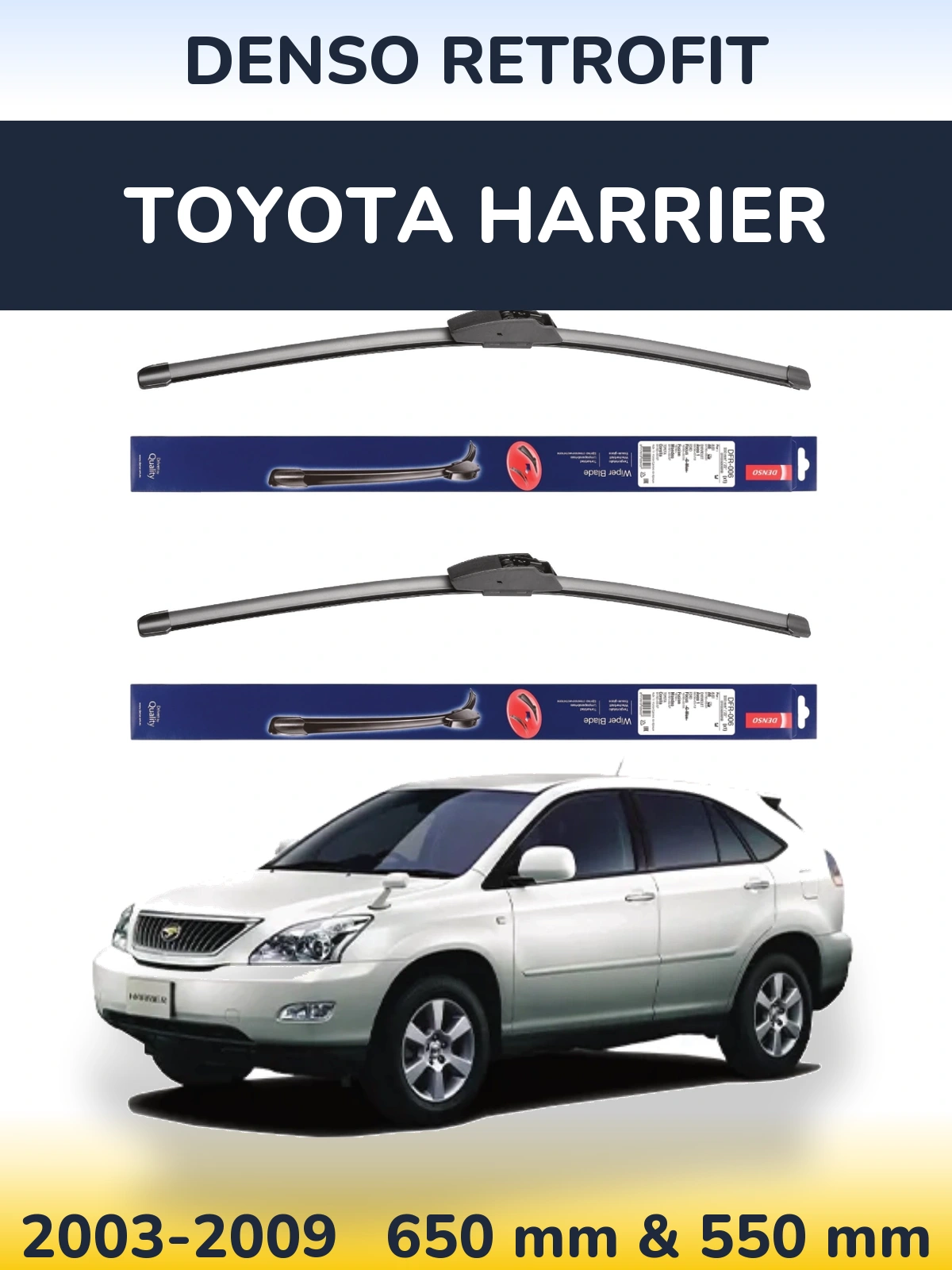 Torkarblad Denso Retrofit för Toyota Harrier