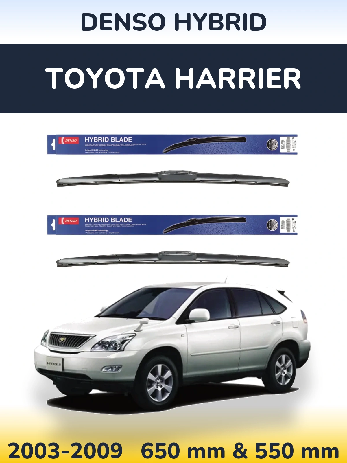 Torkarblad Denso Hybrid för Toyota Harrier