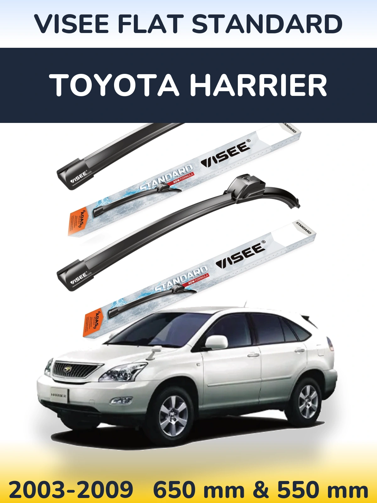 Torkarblad VISEE FLAT STANDARD för Toyota Harrier