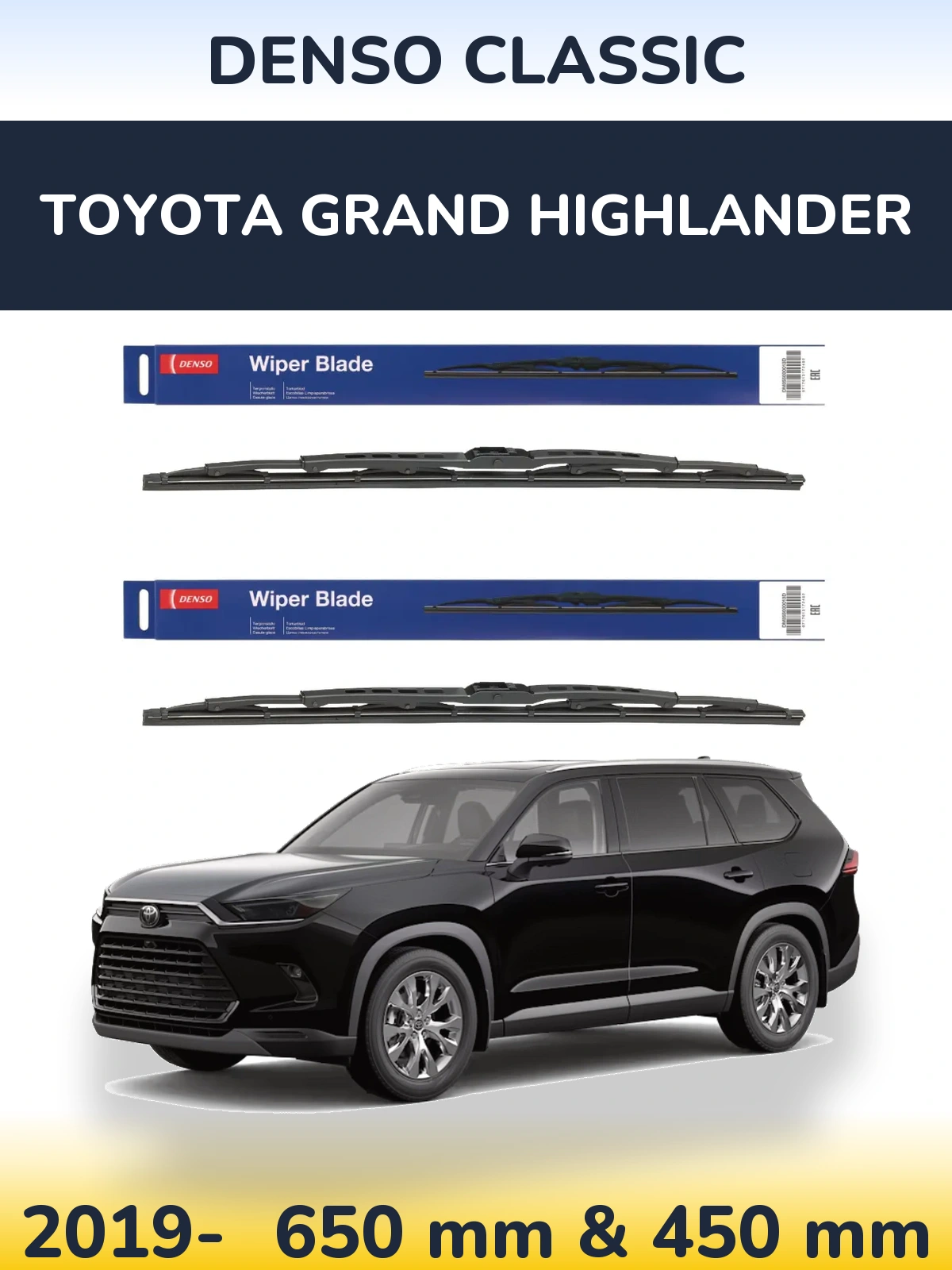 Torkarblad Denso Classic för Toyota Grand Highlander