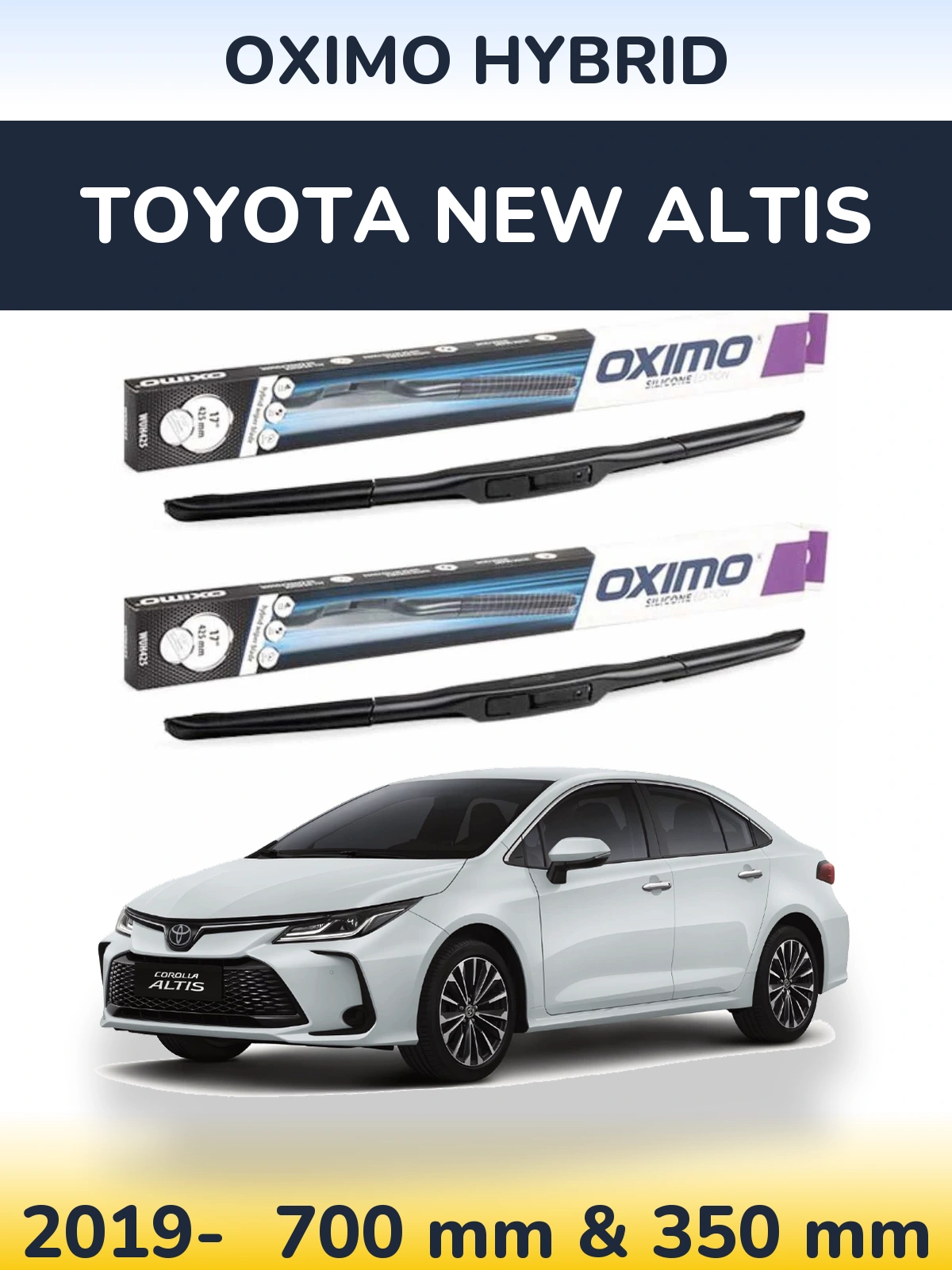 Torkarblad Oximo Hybrid för Toyota New Altis
