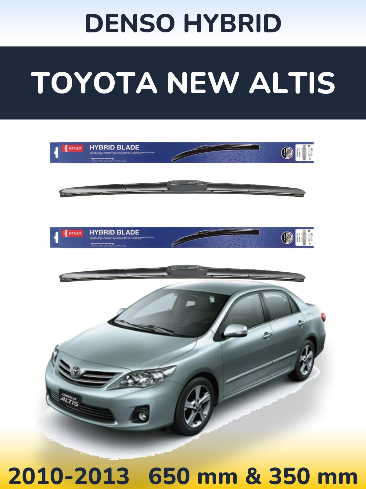 Torkarblad Denso Hybrid för Toyota New Altis