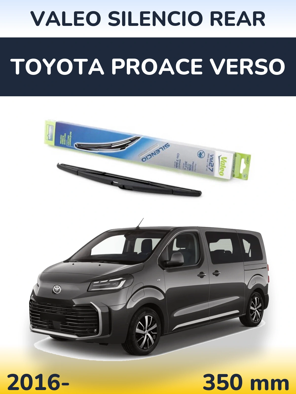 Torkarblad Valeo Silencio Rear för Toyota ProAce Verso