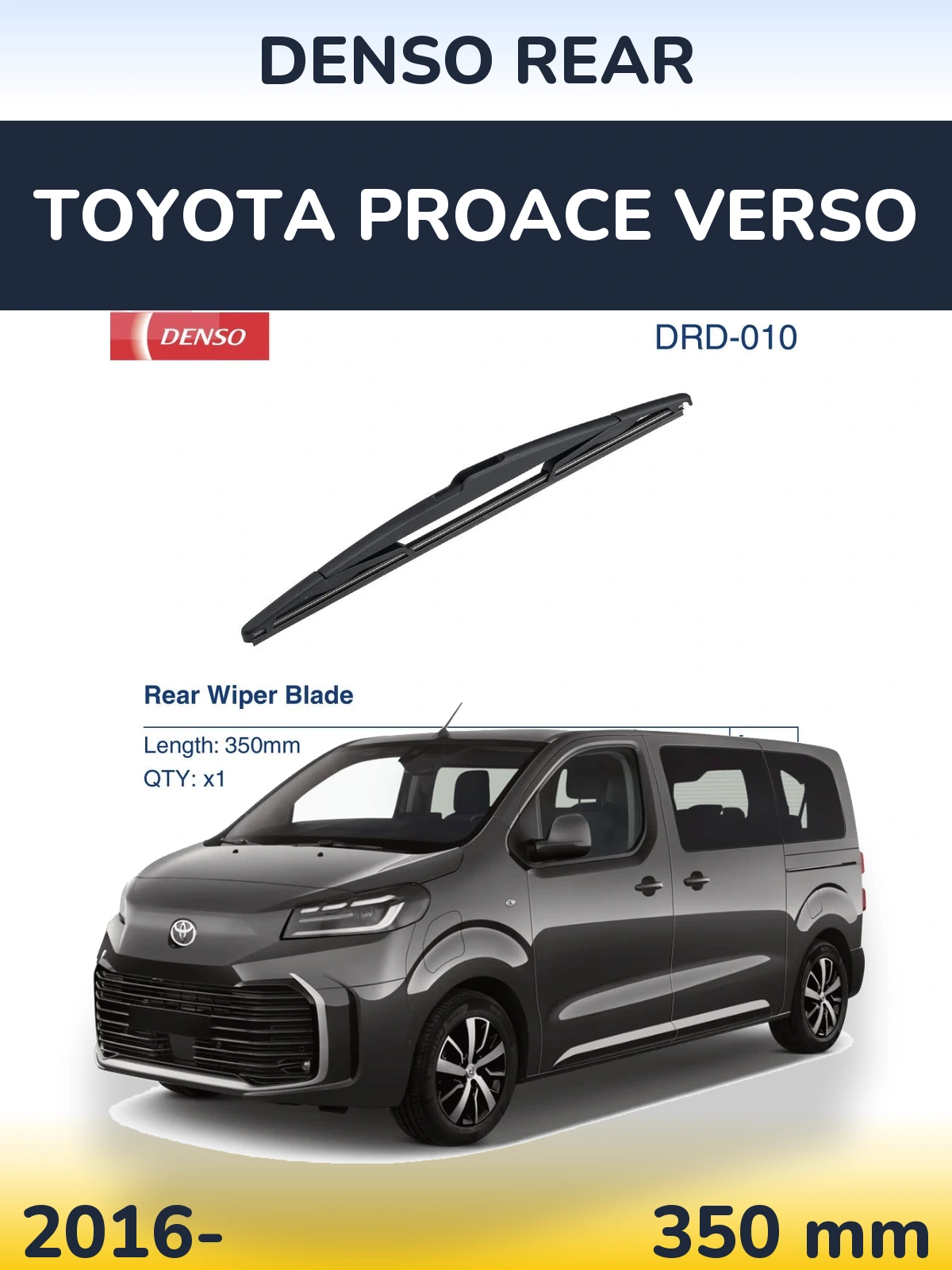 Torkarblad Denso Rear för Toyota ProAce Verso