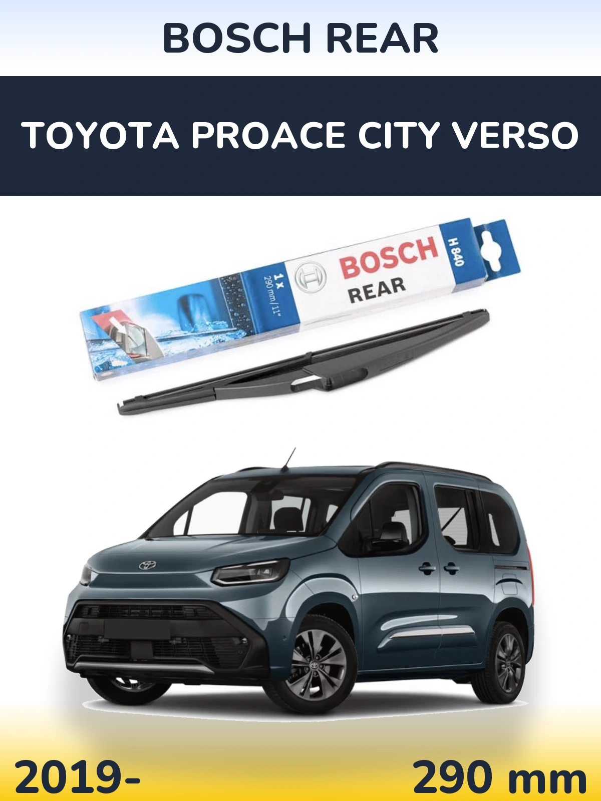 Torkarblad BOSCH Rear för Toyota ProAce City Verso