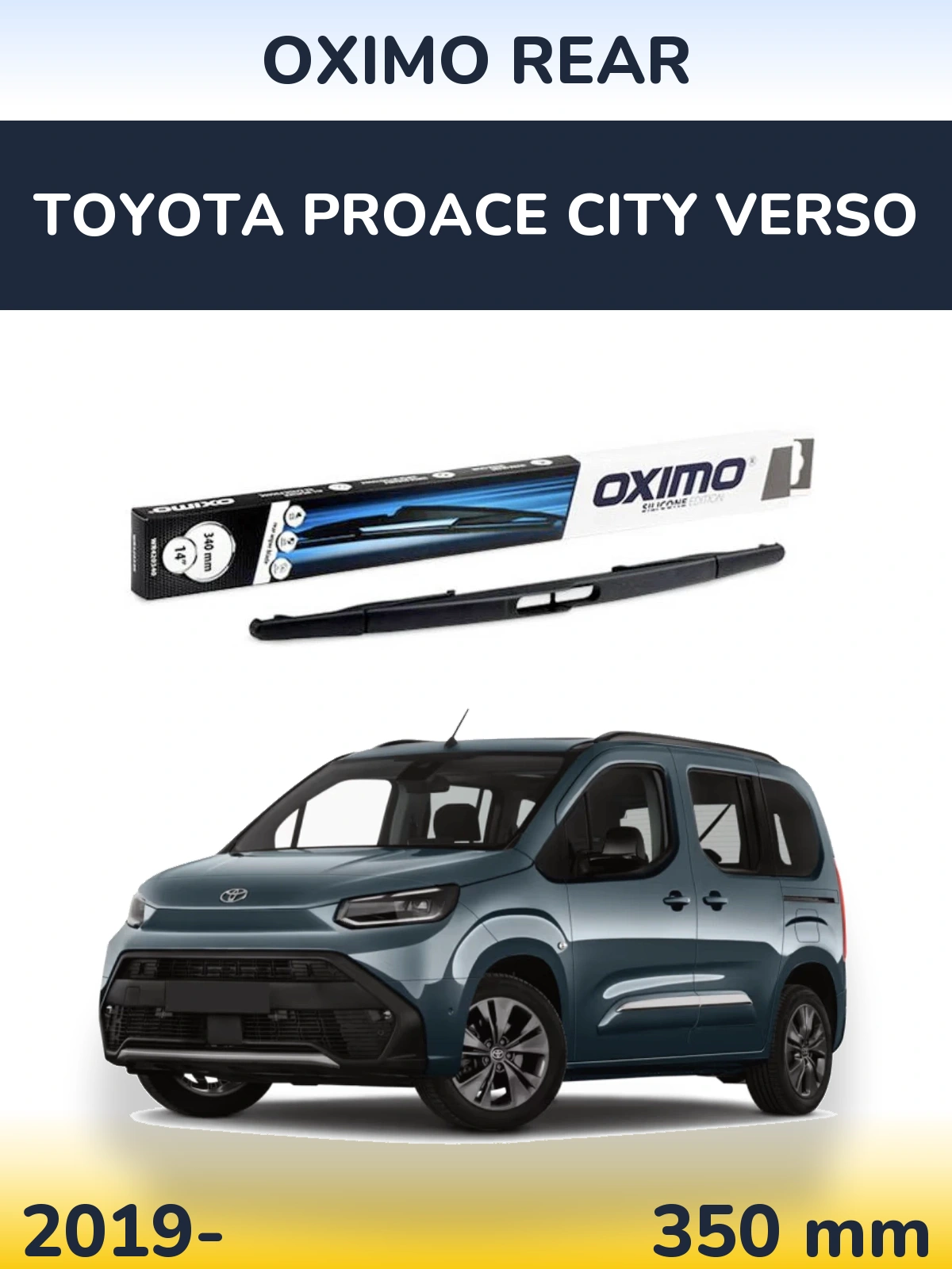 Torkarblad Oximo Rear för Toyota ProAce City Verso