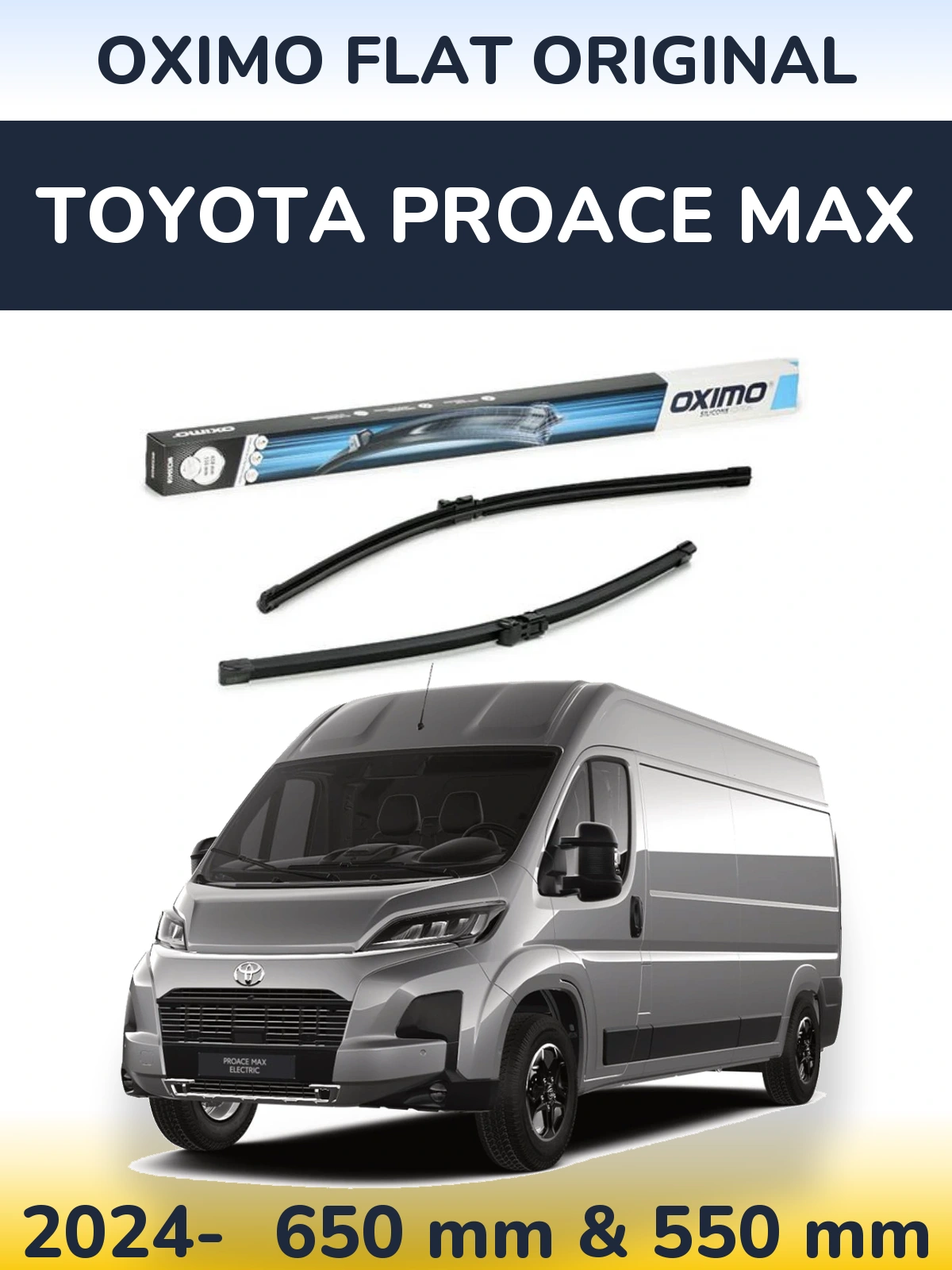 Torkarblad Oximo Flat Original för Toyota ProAce Max