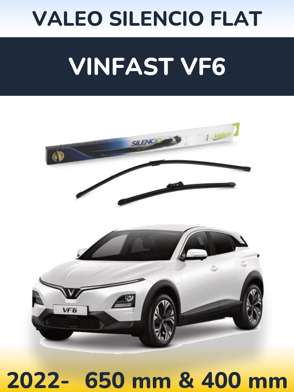 Torkarblad Valeo Silencio Flat för Vinfast VF6