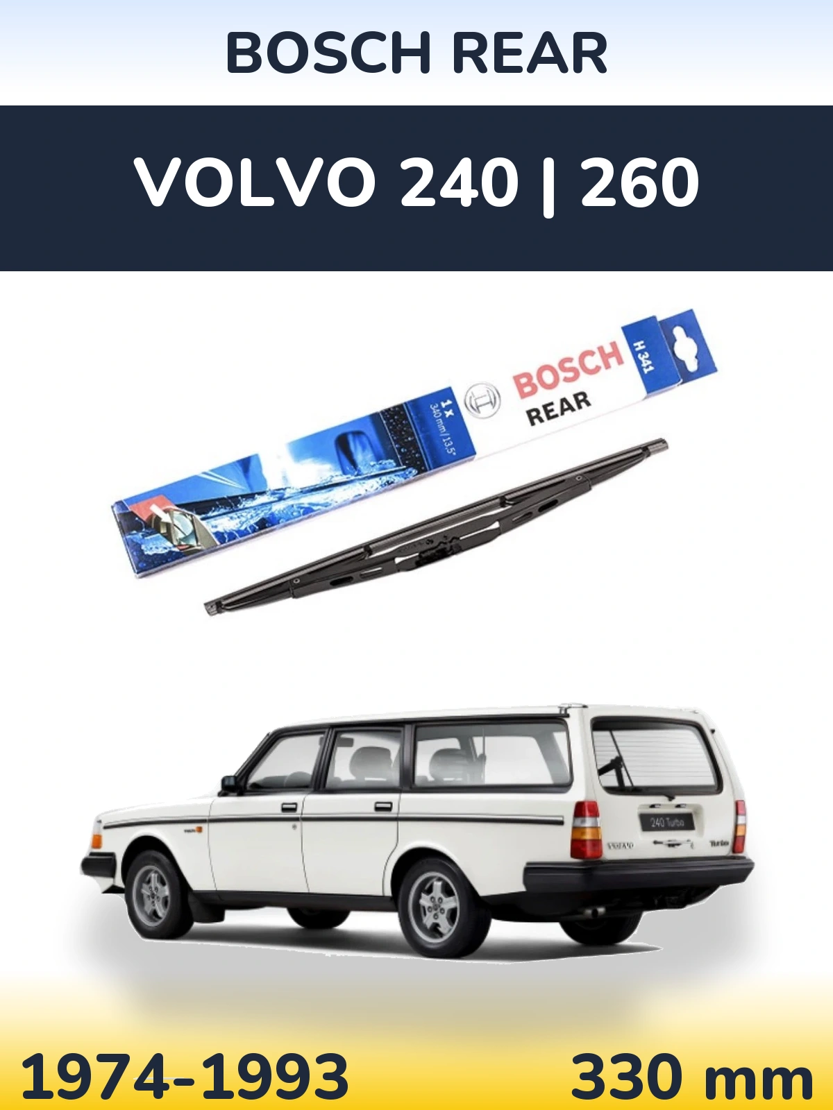 Torkarblad BOSCH Rear för Volvo 240 | 260