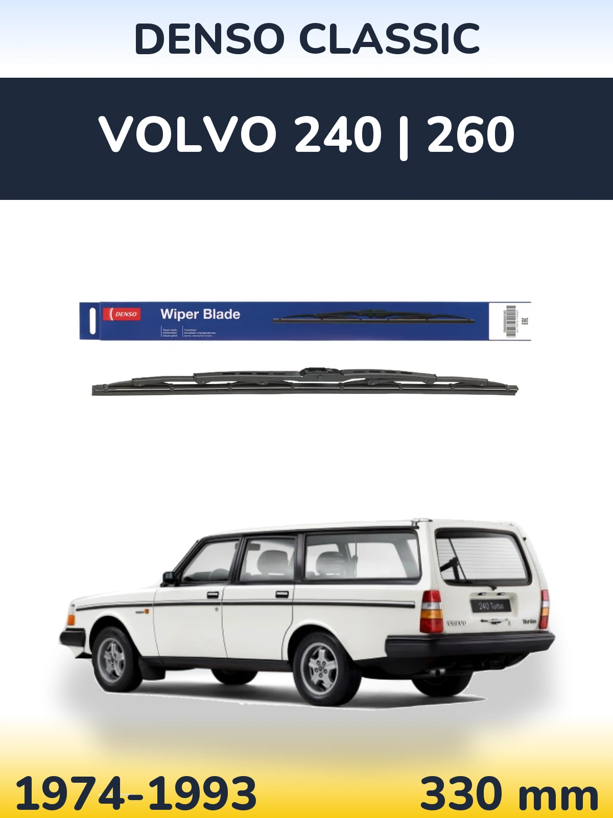 Torkarblad Denso Classic för Volvo 240 | 260