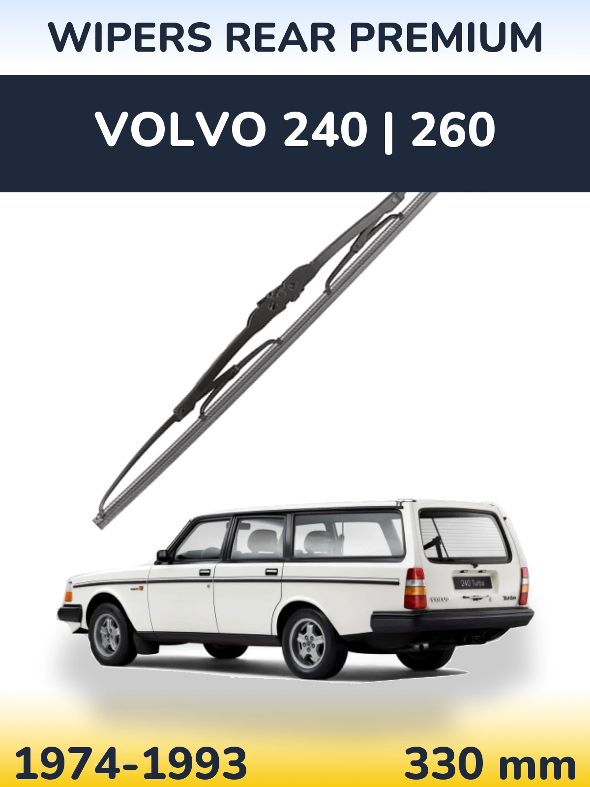 Torkarblad WIPERS REAR PREMIUM för Volvo 240 | 260