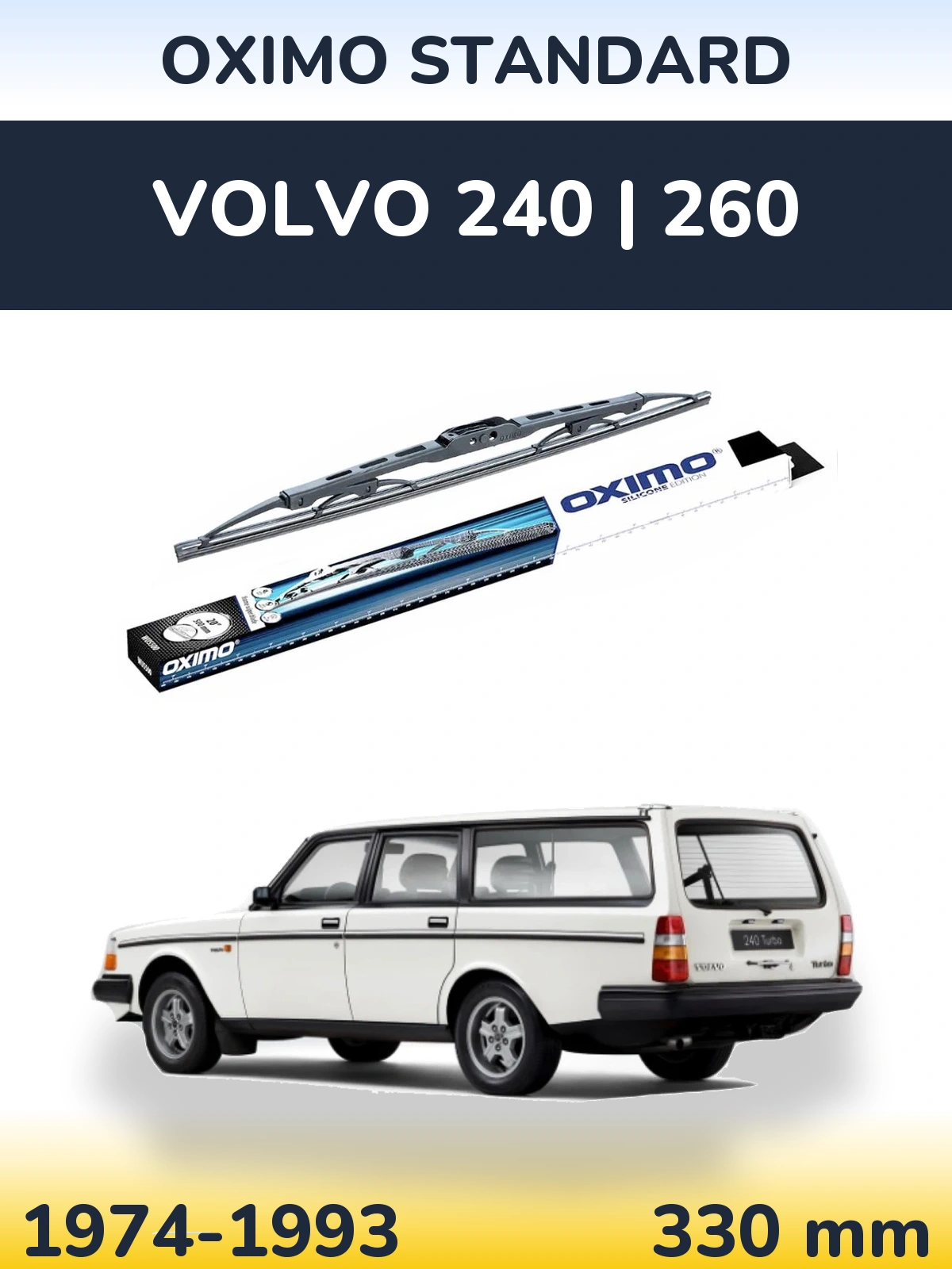 Torkarblad Oximo Standard för Volvo 240 | 260