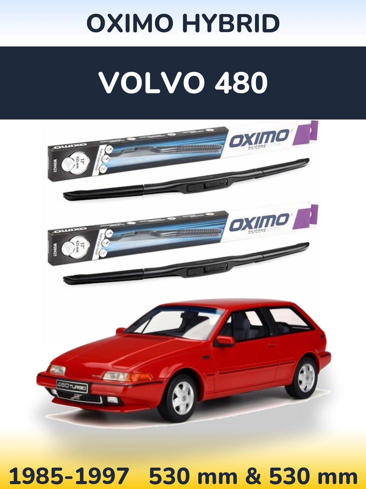 Torkarblad Oximo Hybrid för Volvo 480