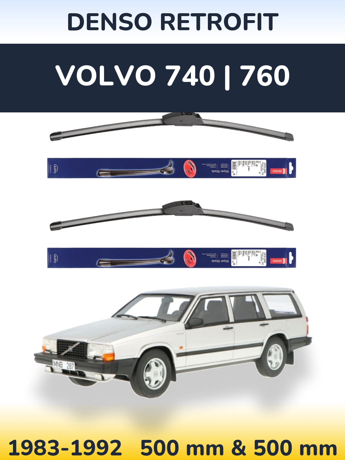 Torkarblad Denso Retrofit för Volvo 740 | 760