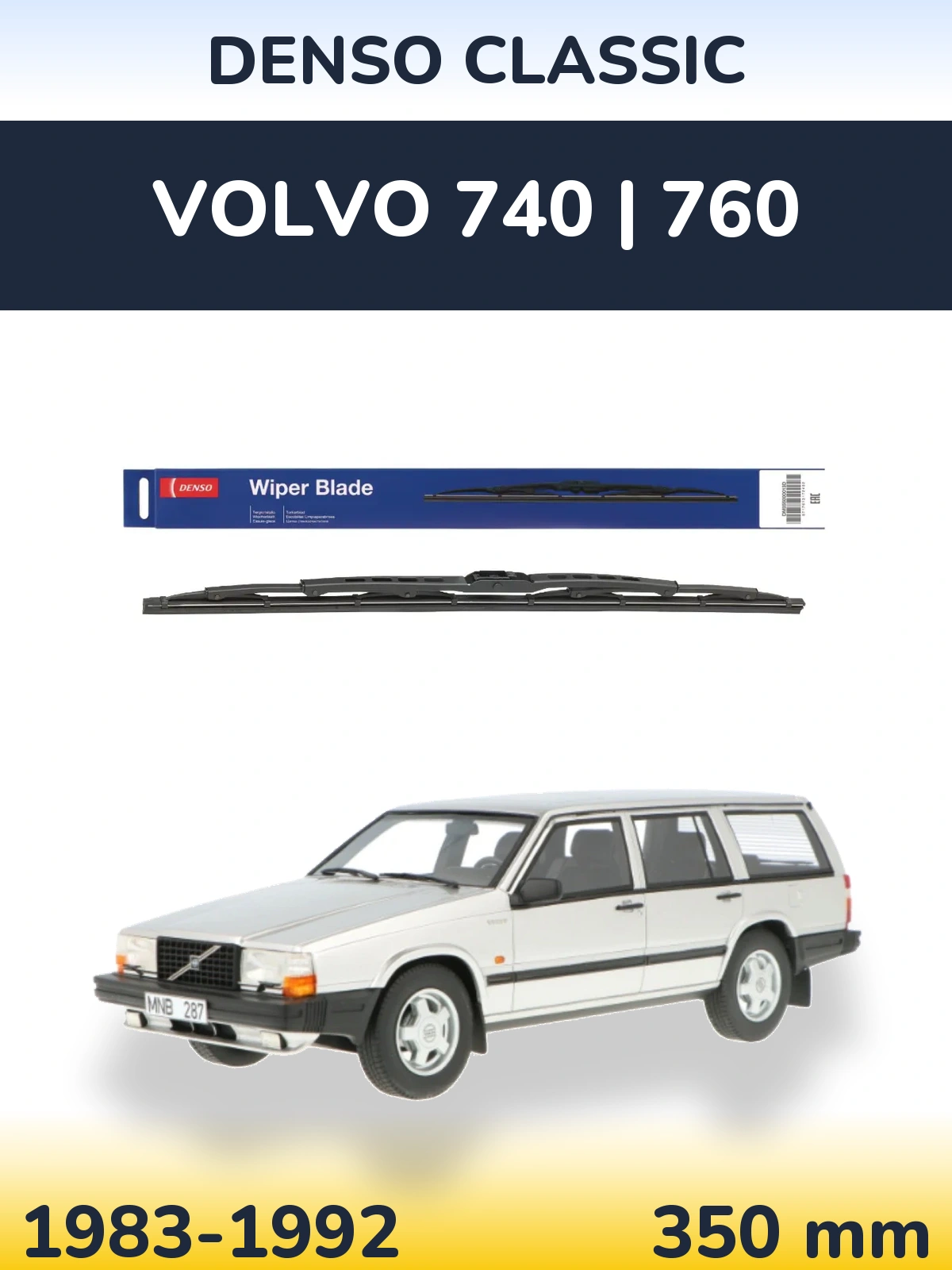 Torkarblad Denso Classic för Volvo 740 | 760