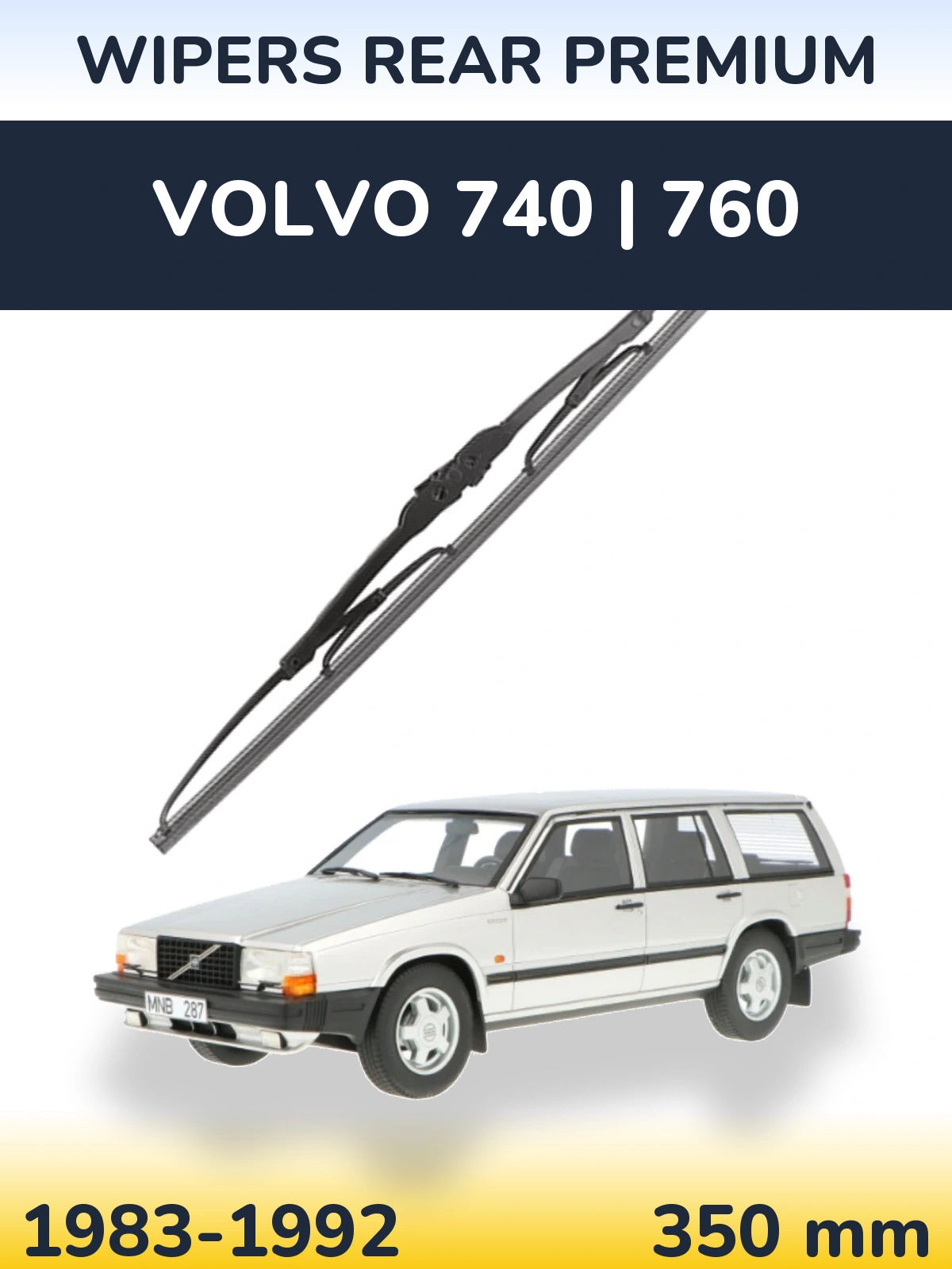Torkarblad WIPERS REAR PREMIUM för Volvo 740 | 760