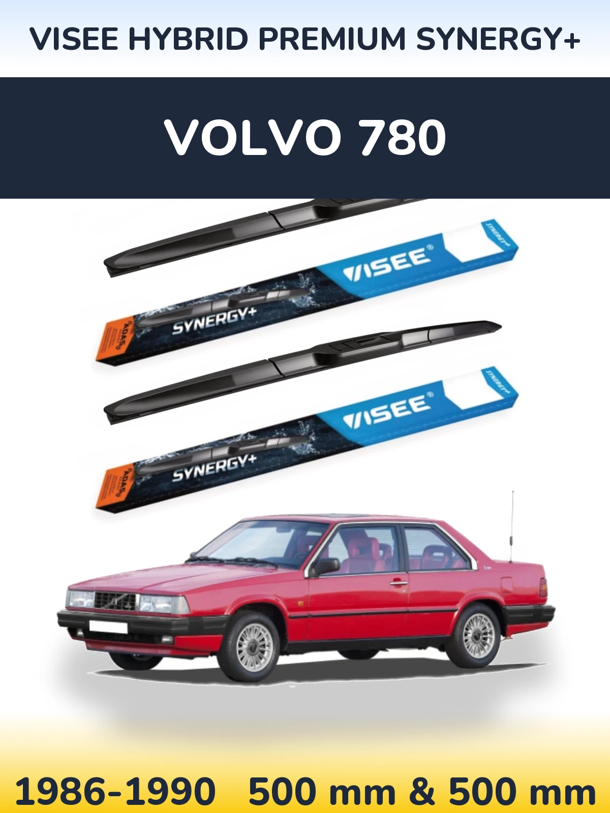 Torkarblad VISEE HYBRID PREMIUM SYNERGY+ för Volvo 780
