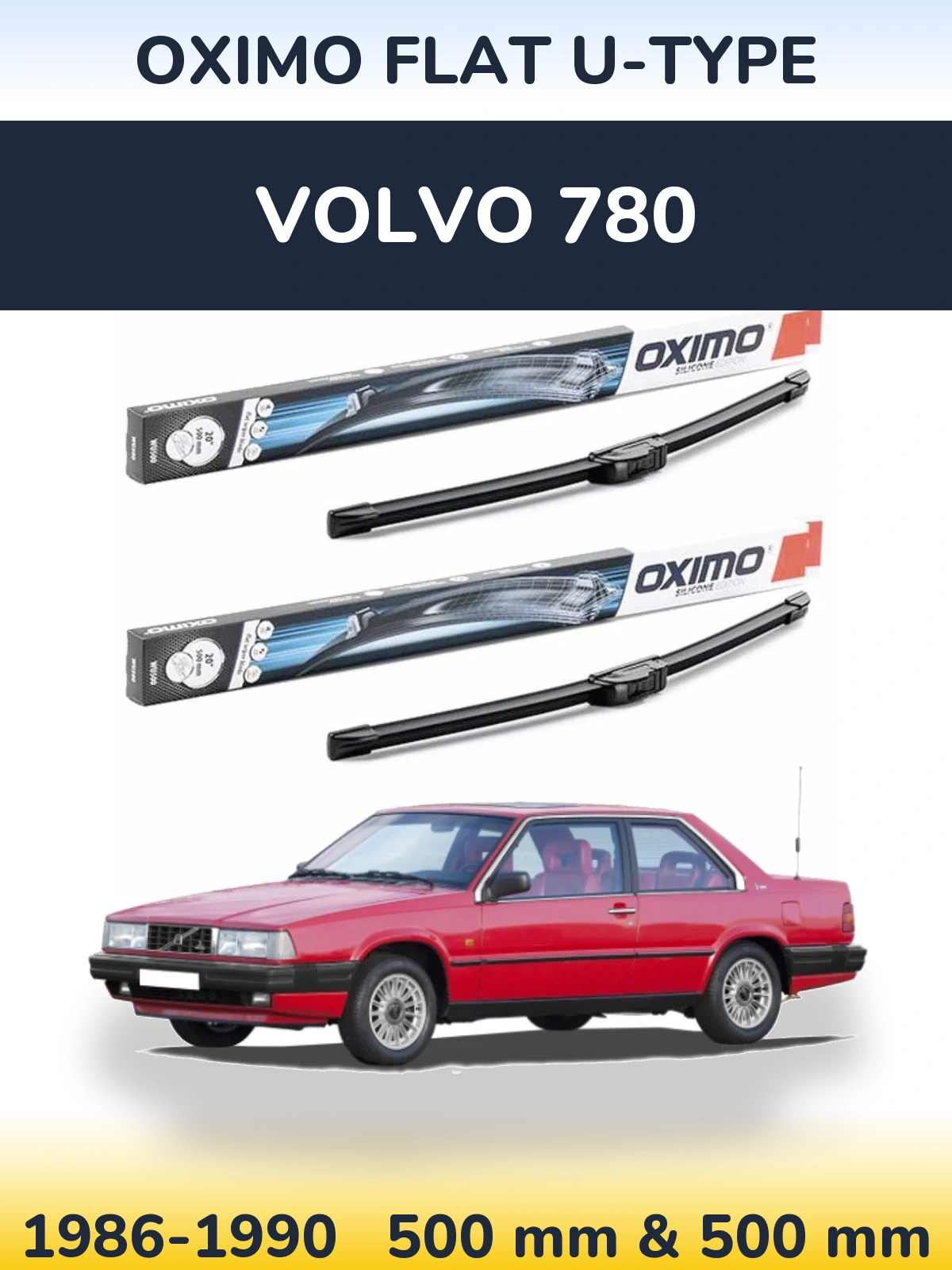 Torkarblad Oximo Flat U-type för Volvo 780