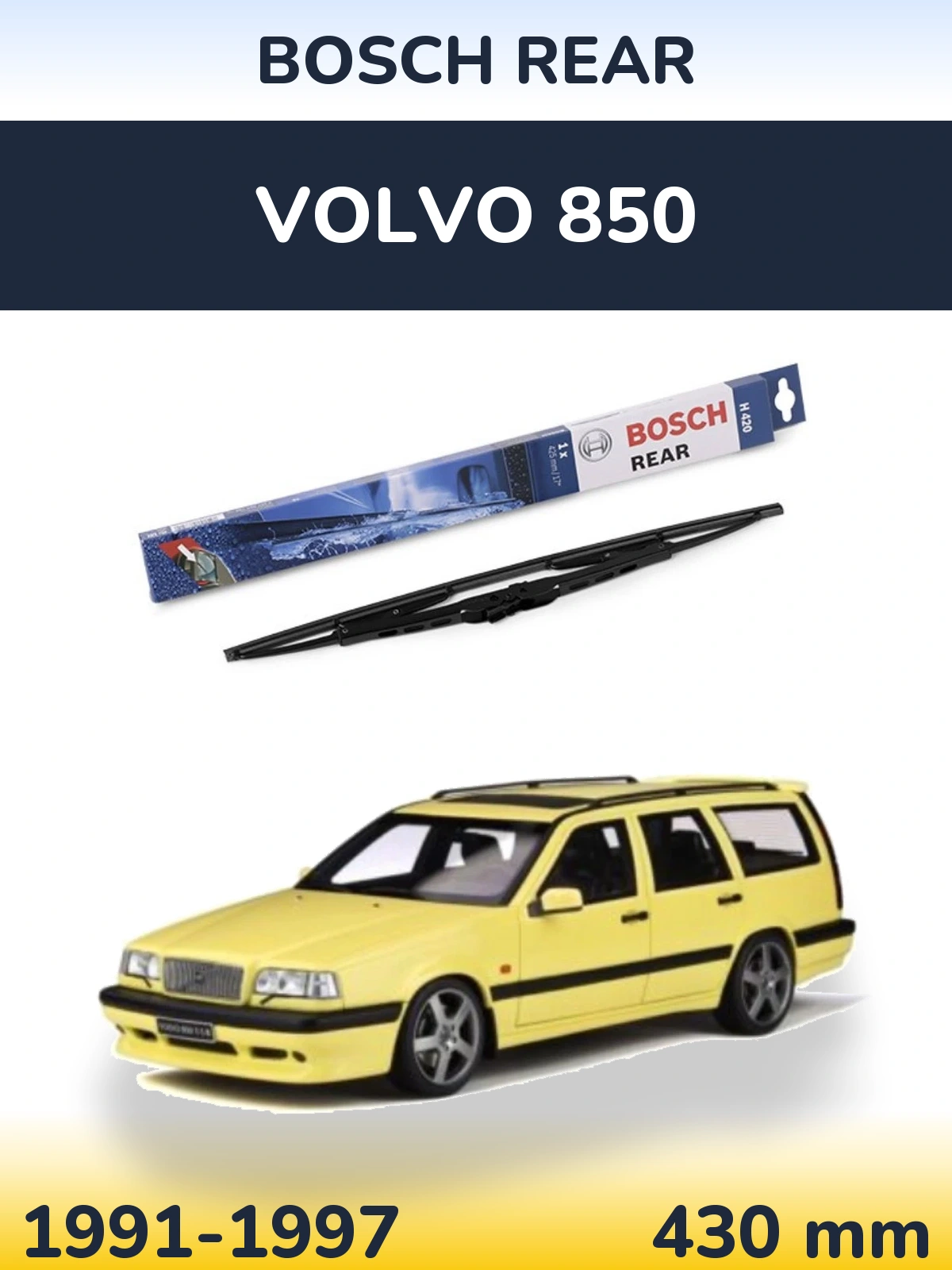 Torkarblad BOSCH Rear för Volvo 850