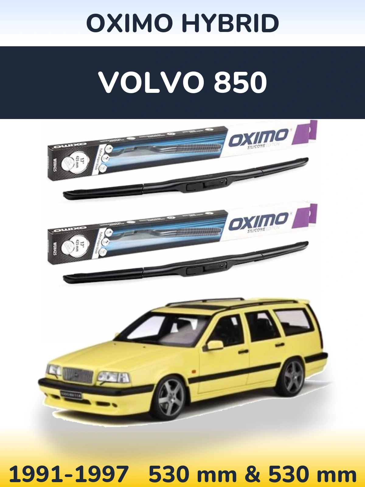 Torkarblad Oximo Hybrid för Volvo 850