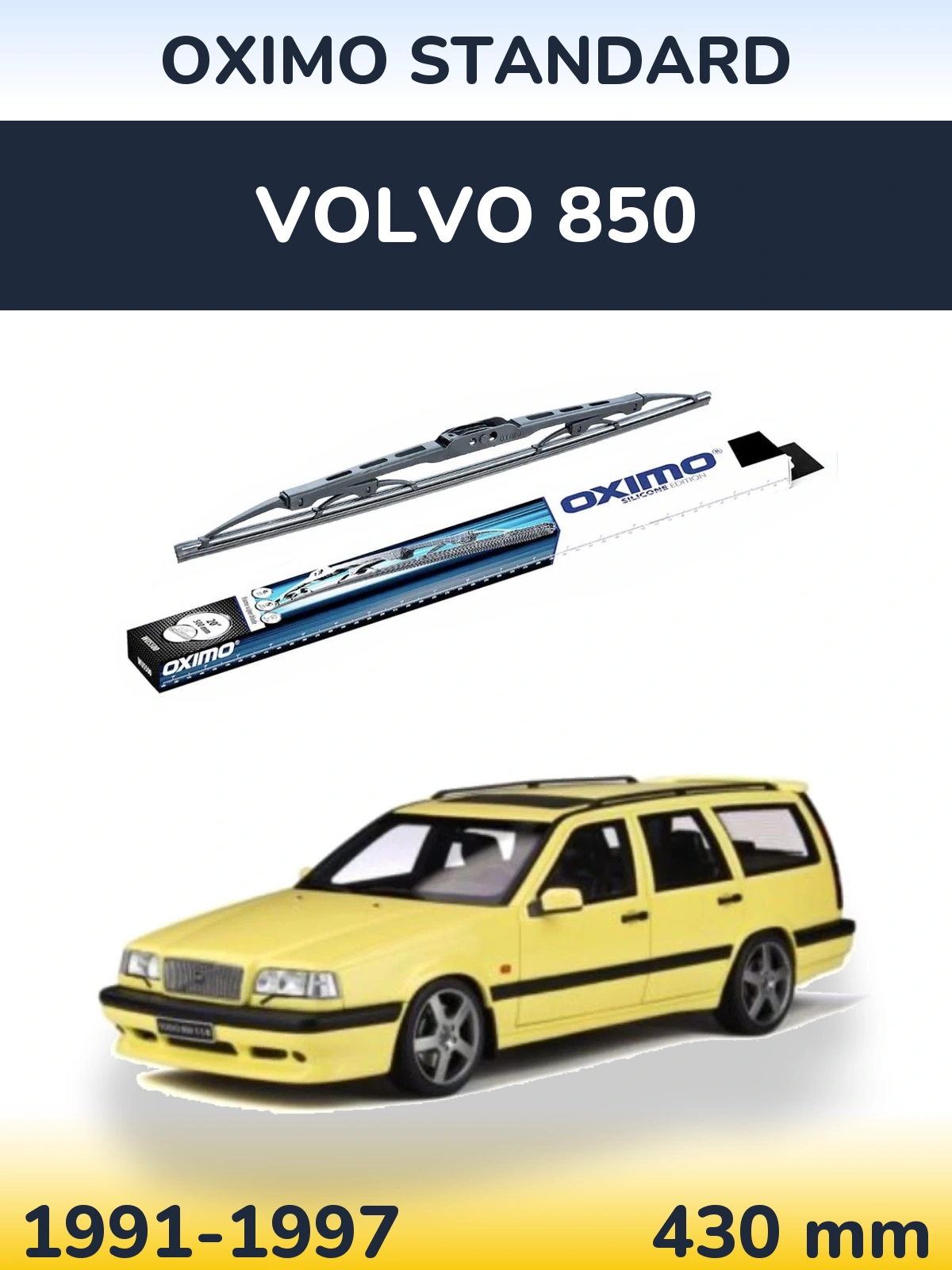Torkarblad Oximo Standard för Volvo 850