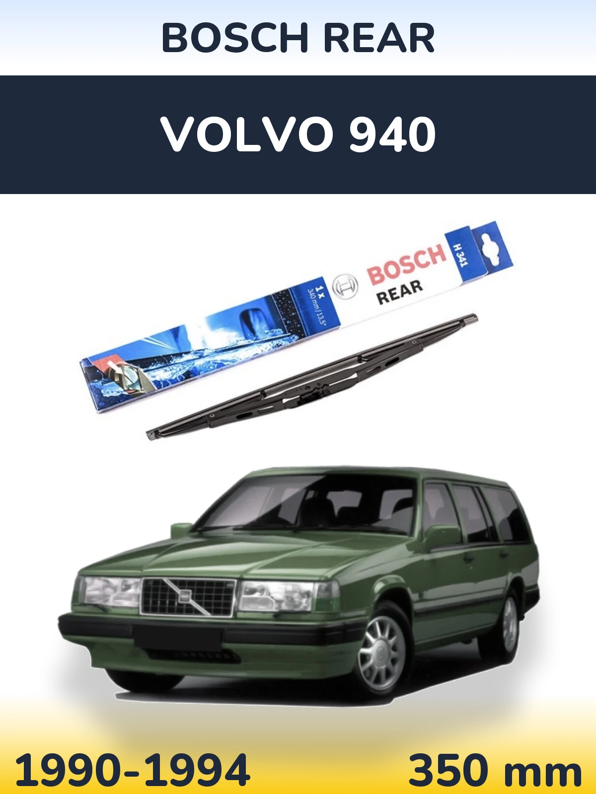 Torkarblad BOSCH Rear för Volvo 940