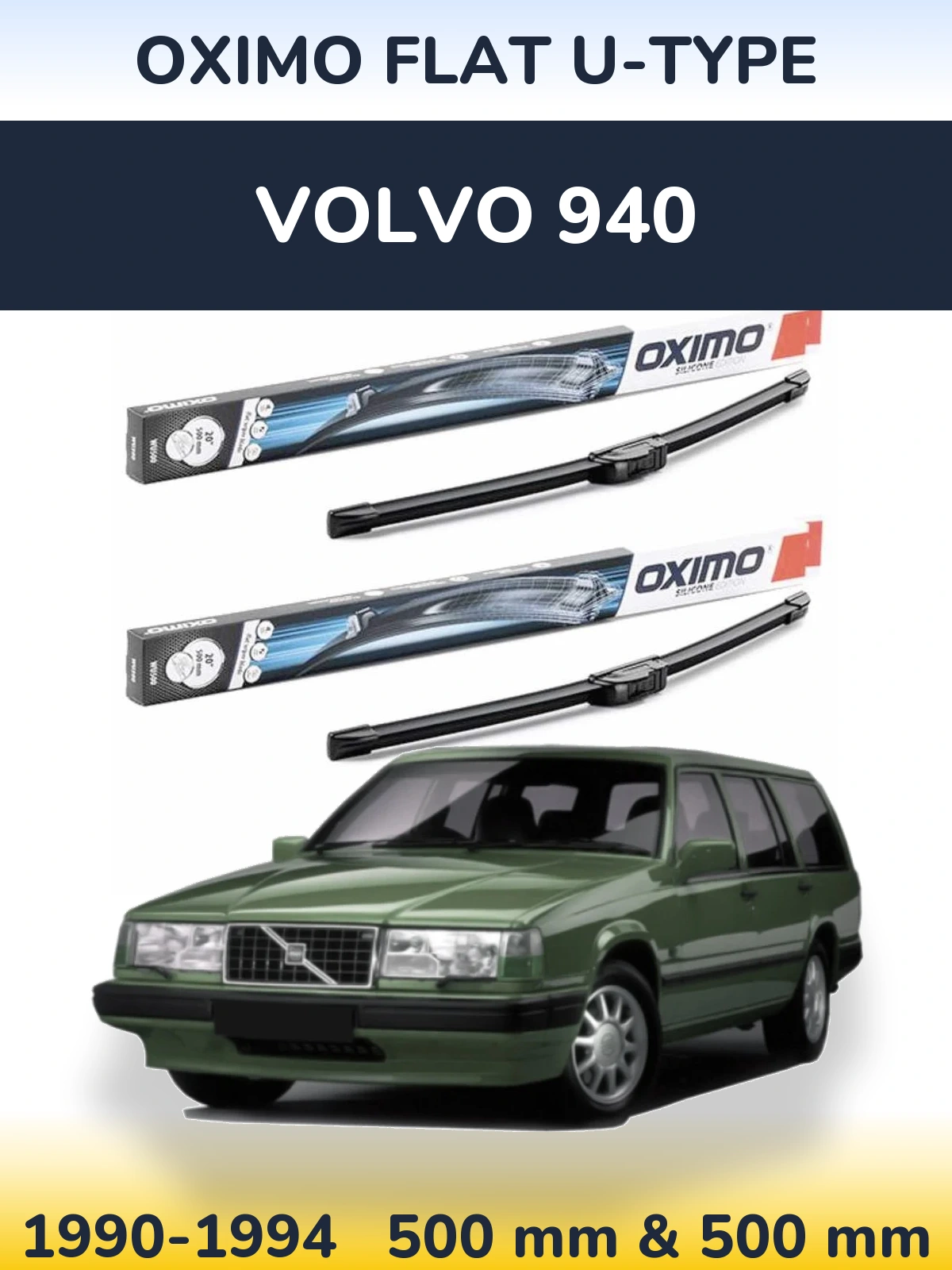 Torkarblad Oximo Flat U-type för Volvo 940