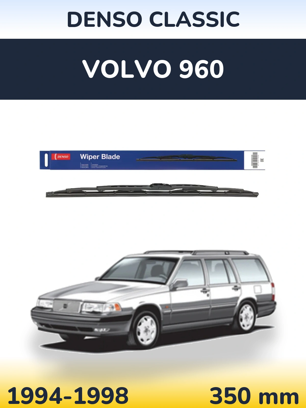Torkarblad Denso Classic för Volvo 960