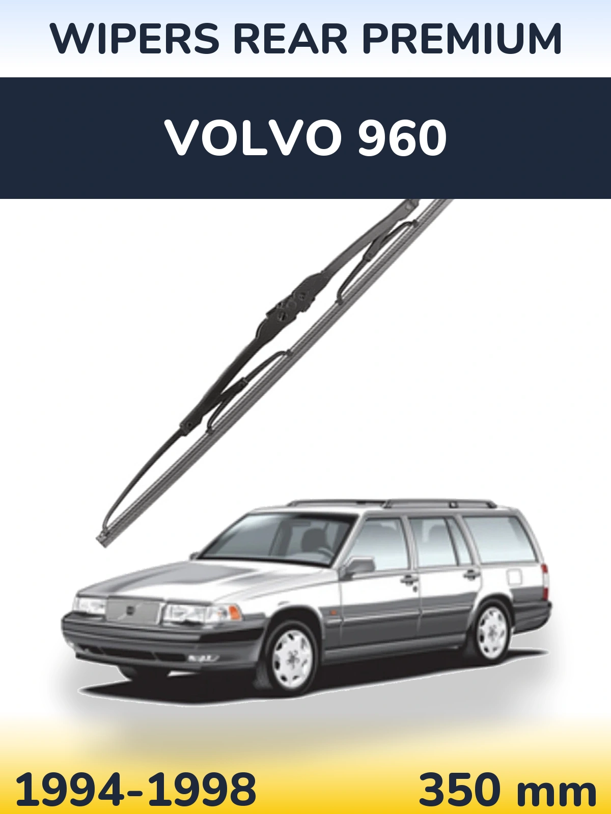 Torkarblad WIPERS REAR PREMIUM för Volvo 960