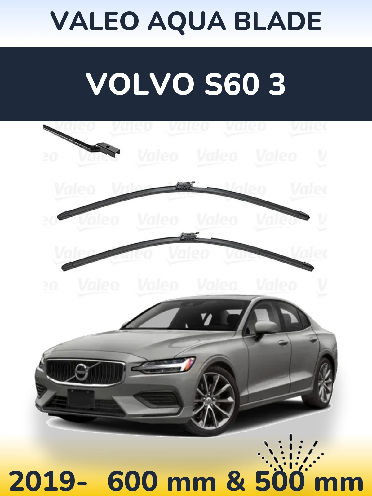 Torkarblad Valeo Aqua Blade för Volvo S60 3