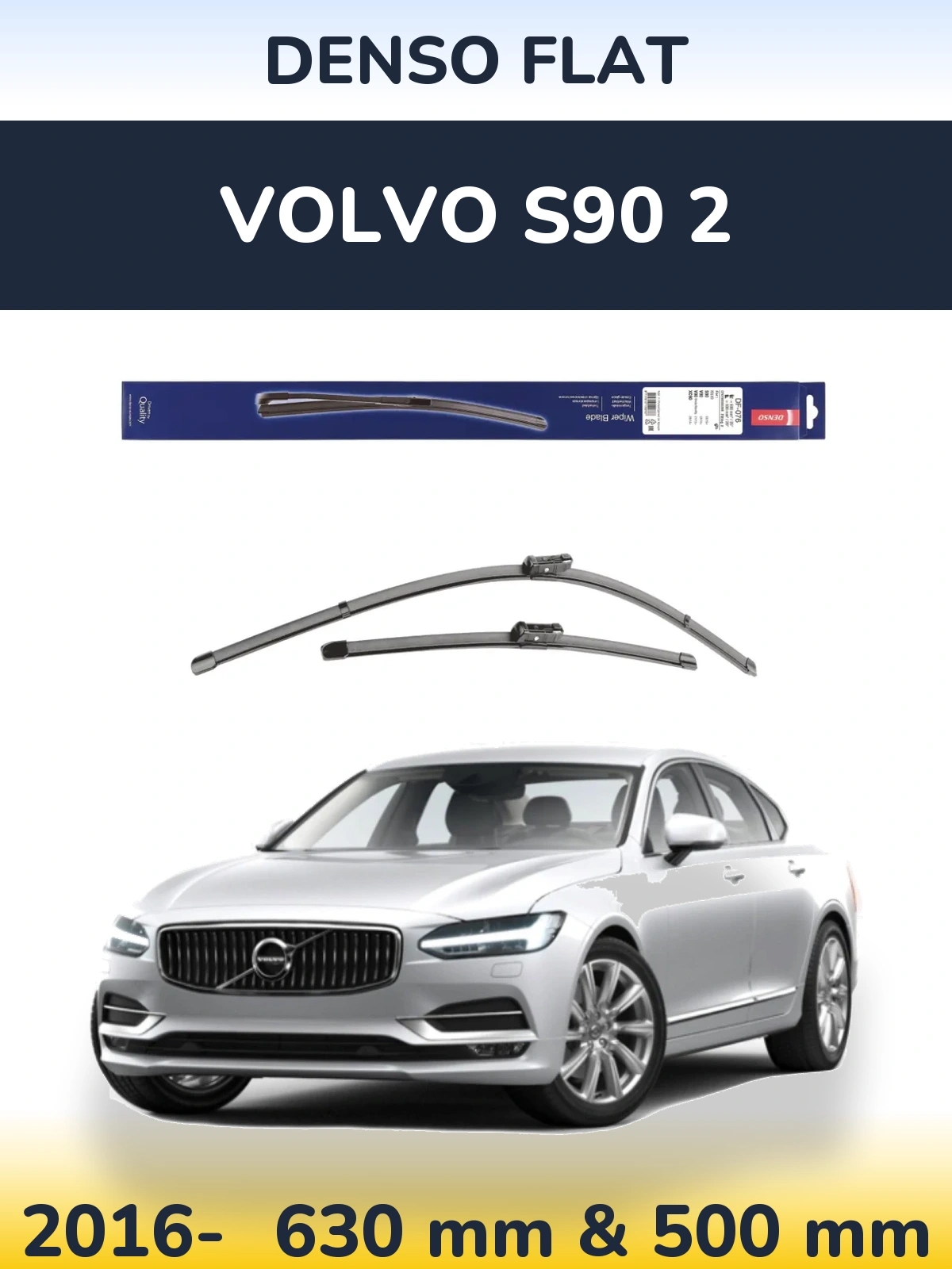 Torkarblad Denso Flat för Volvo S90 2