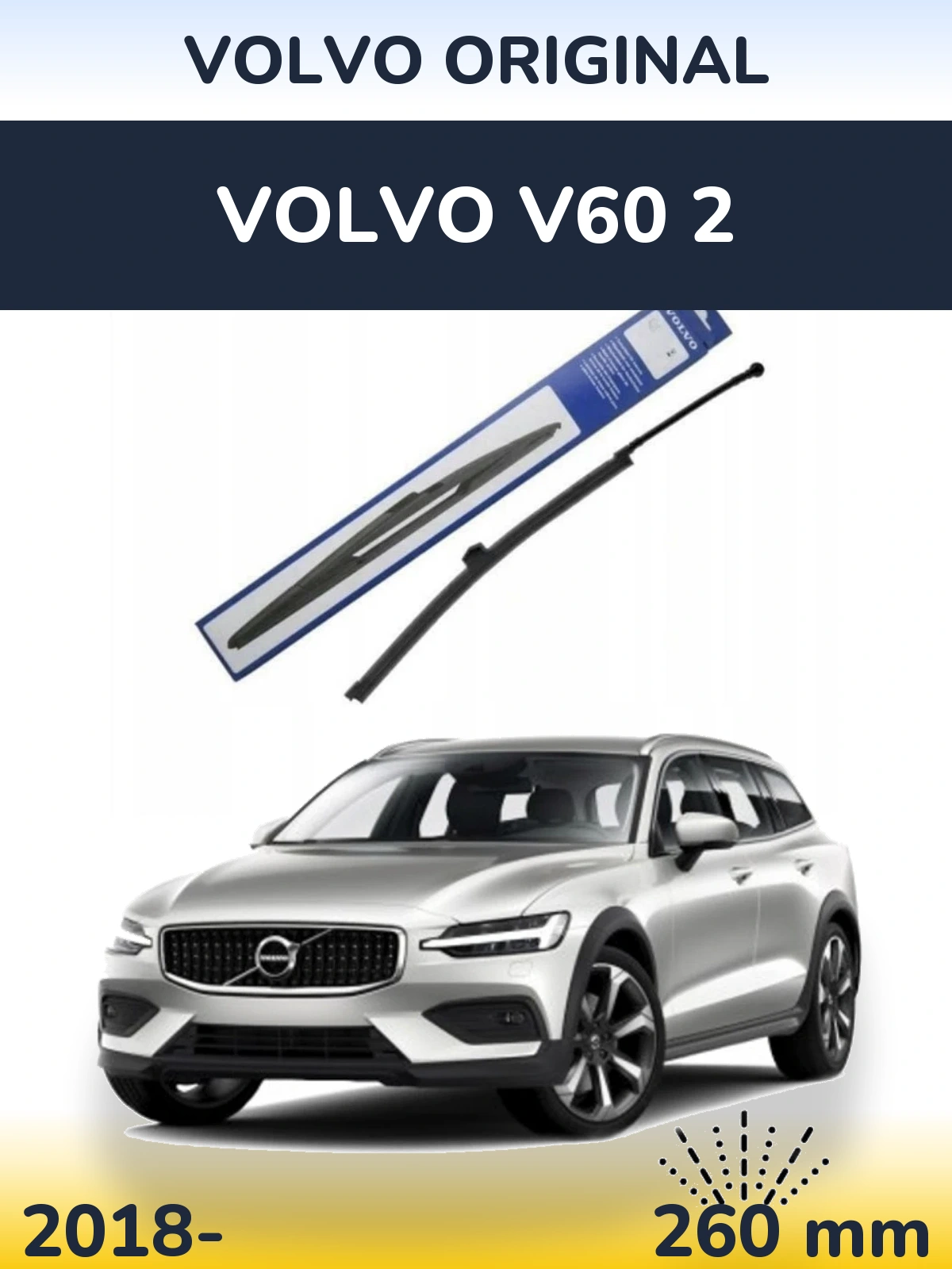 Torkarblad Volvo OEM Volvo Original för Volvo V60 2