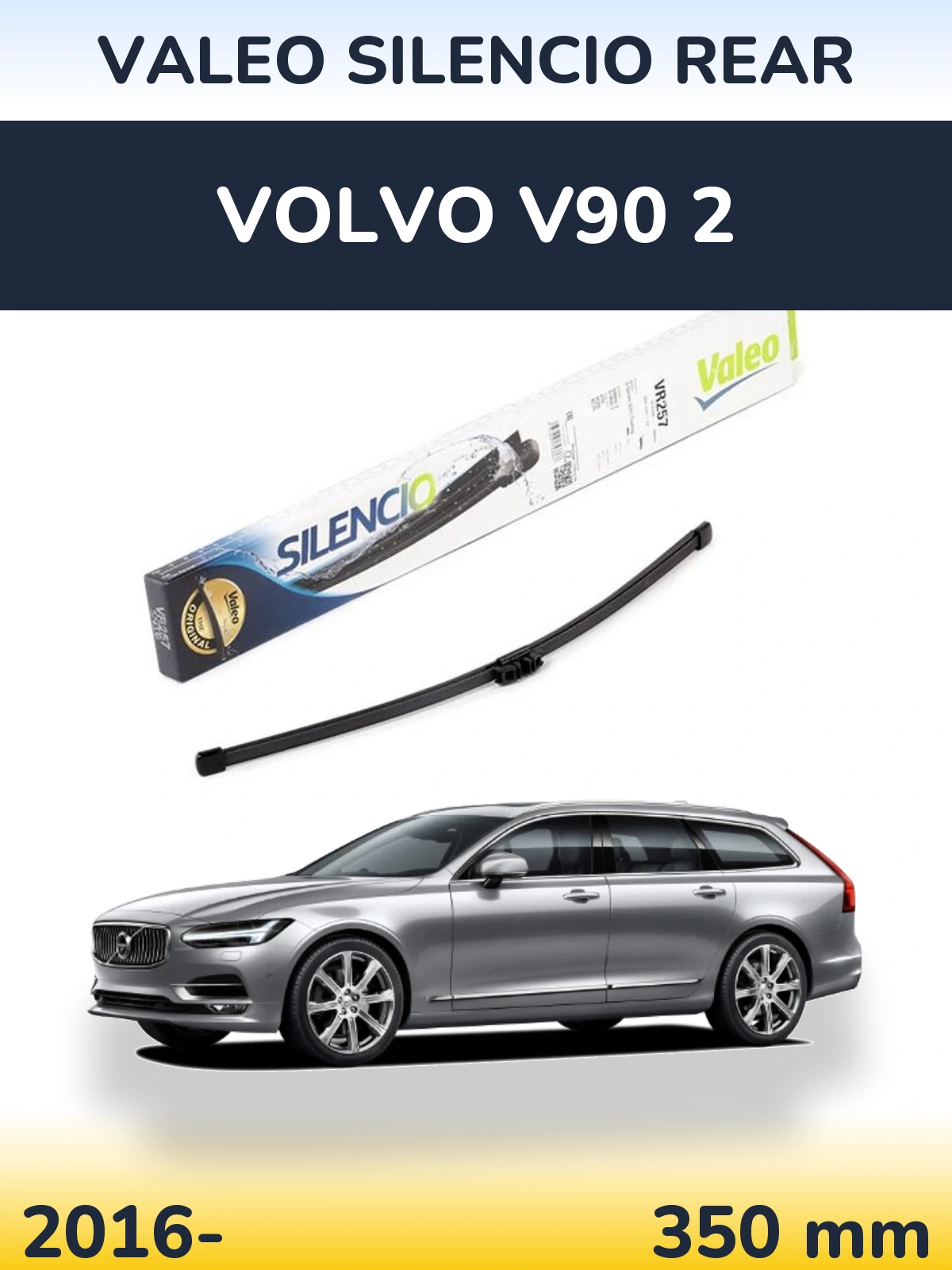 Torkarblad Valeo Silencio Rear för Volvo V90 2